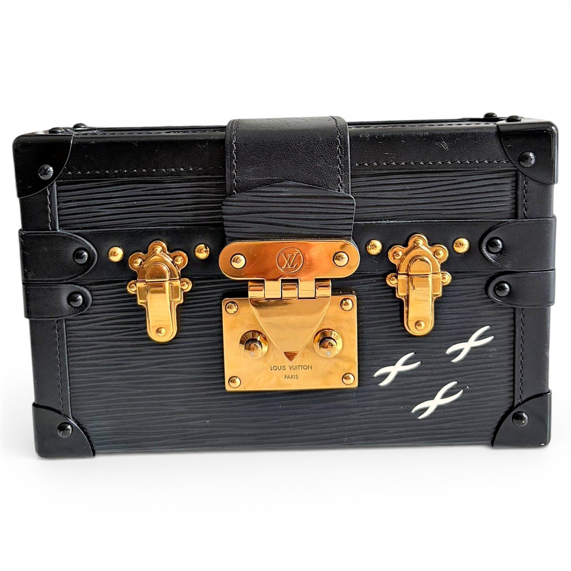 Petite Malle leather handbag