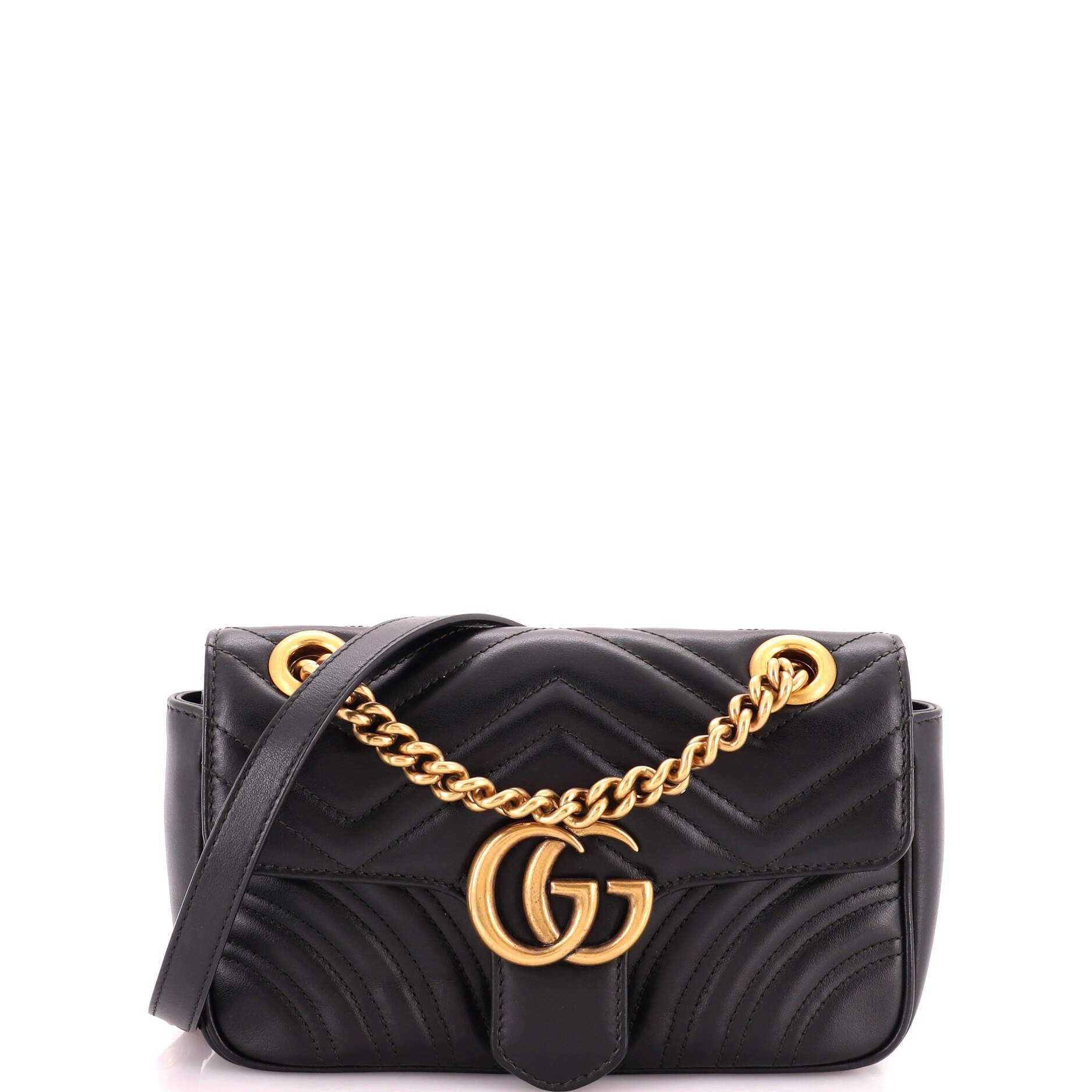 GG Marmont Flap Bag Matelasse Leather Mini