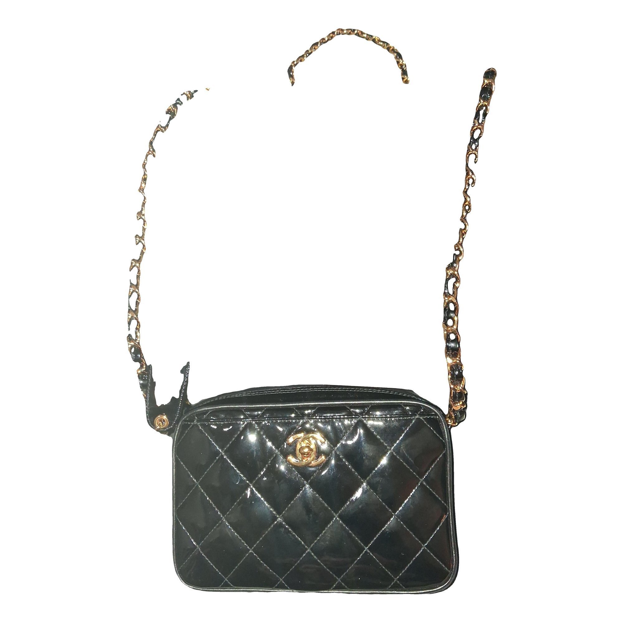 Patent leather crossbody bag
