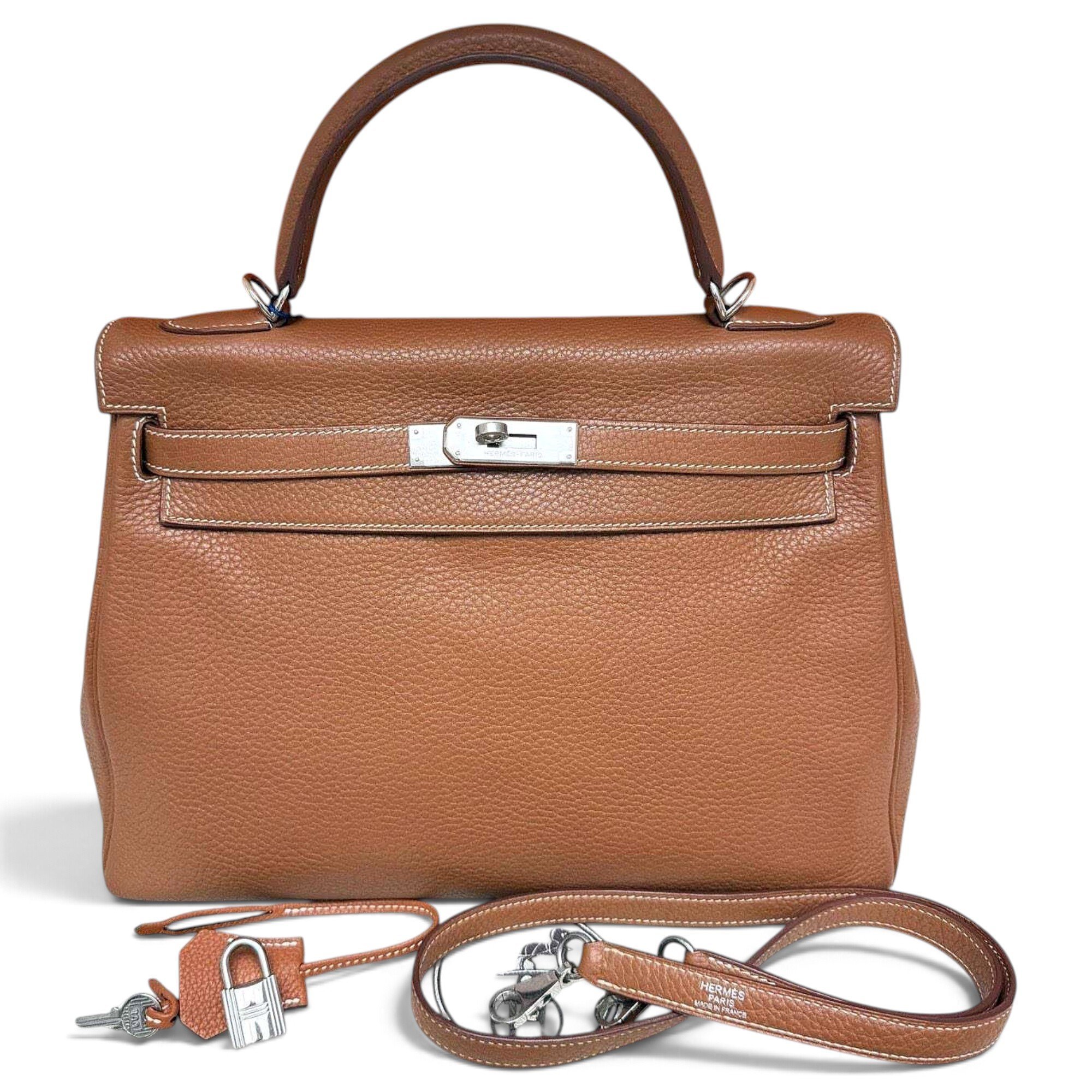 Kelly 32 leather handbag