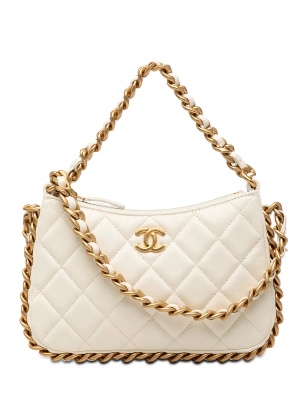 2021-2026 CC Quilted Lambskin Trendy Chain Around Hobo satchel