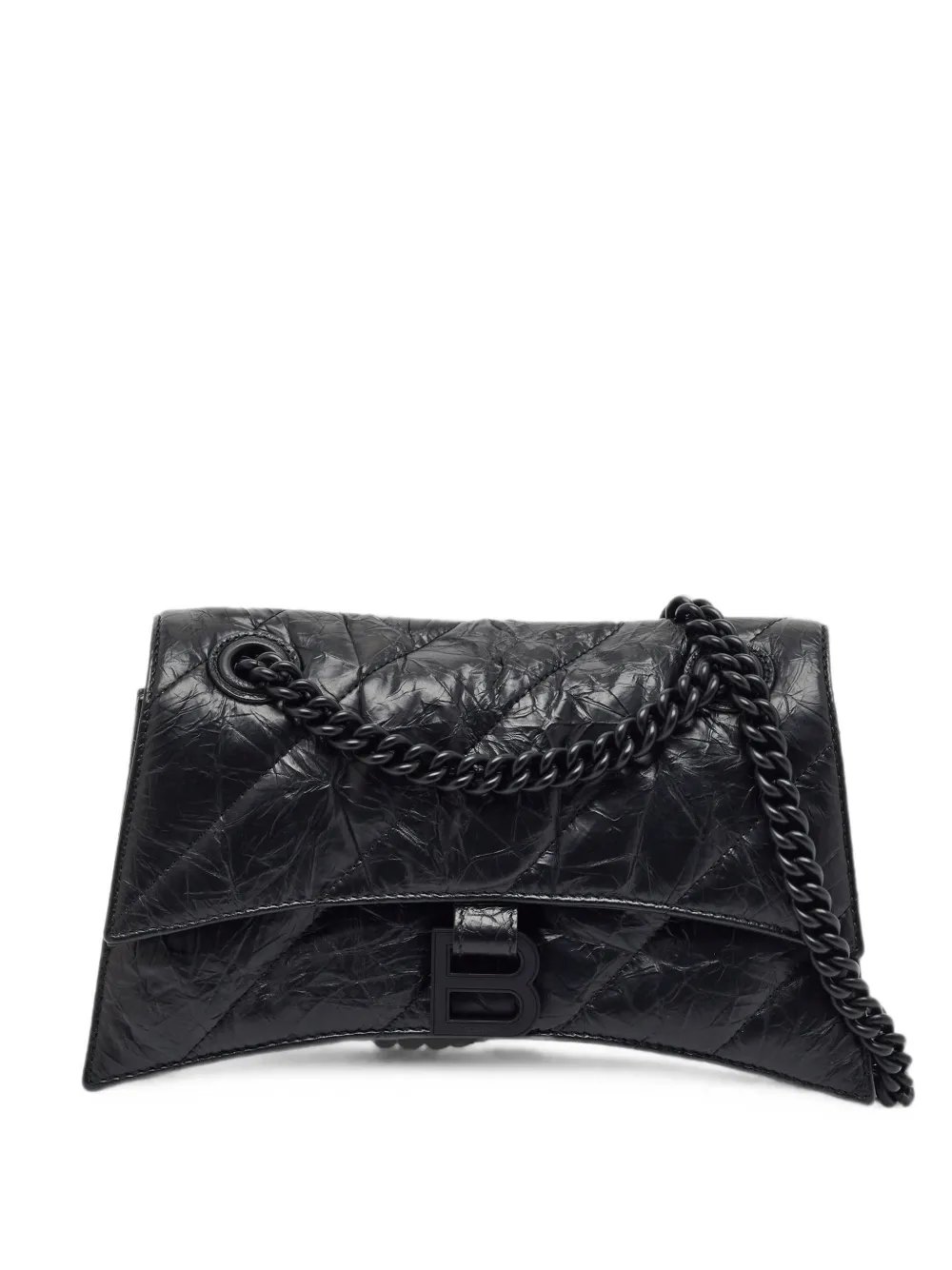 Crush crinkled shoulder bag