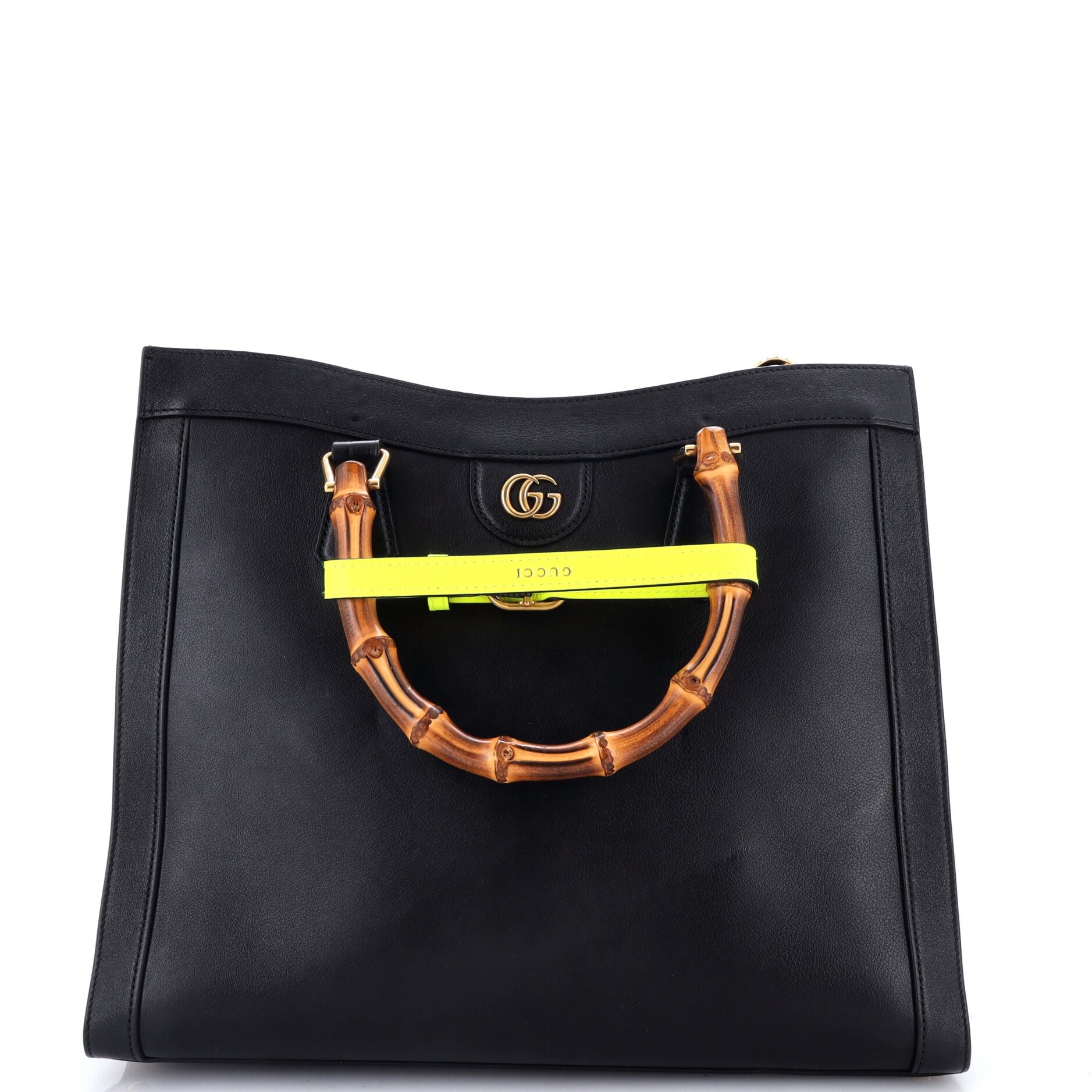 Diana NM Bamboo Handle Tote Leather Medium
