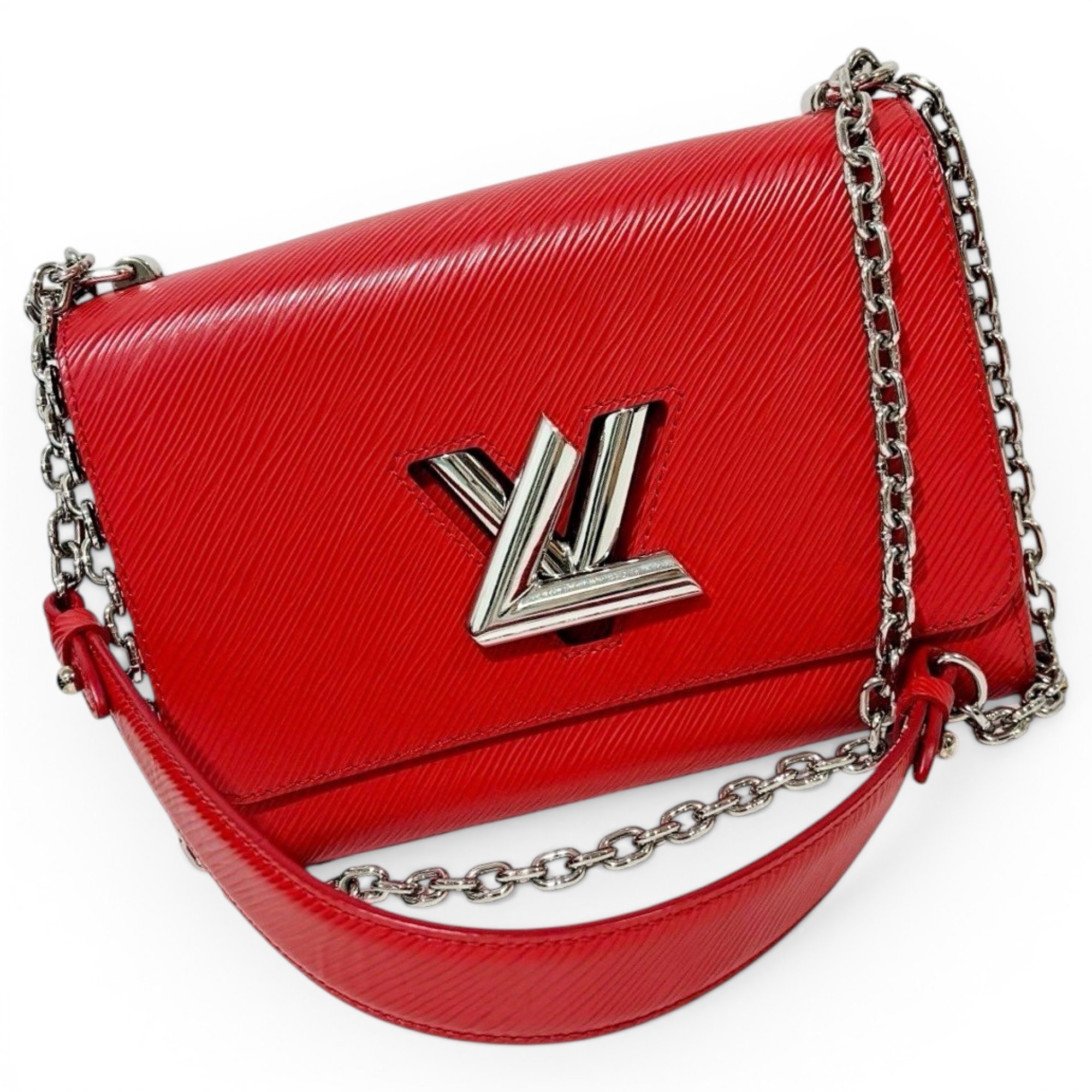 Twist leather handbag