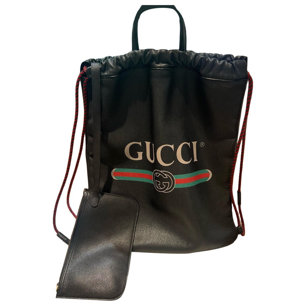 Leather backpack
