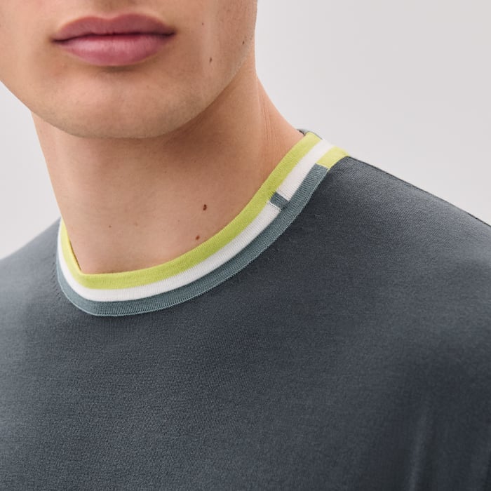 Orage "Rayures & Twist" Crewneck Sweater