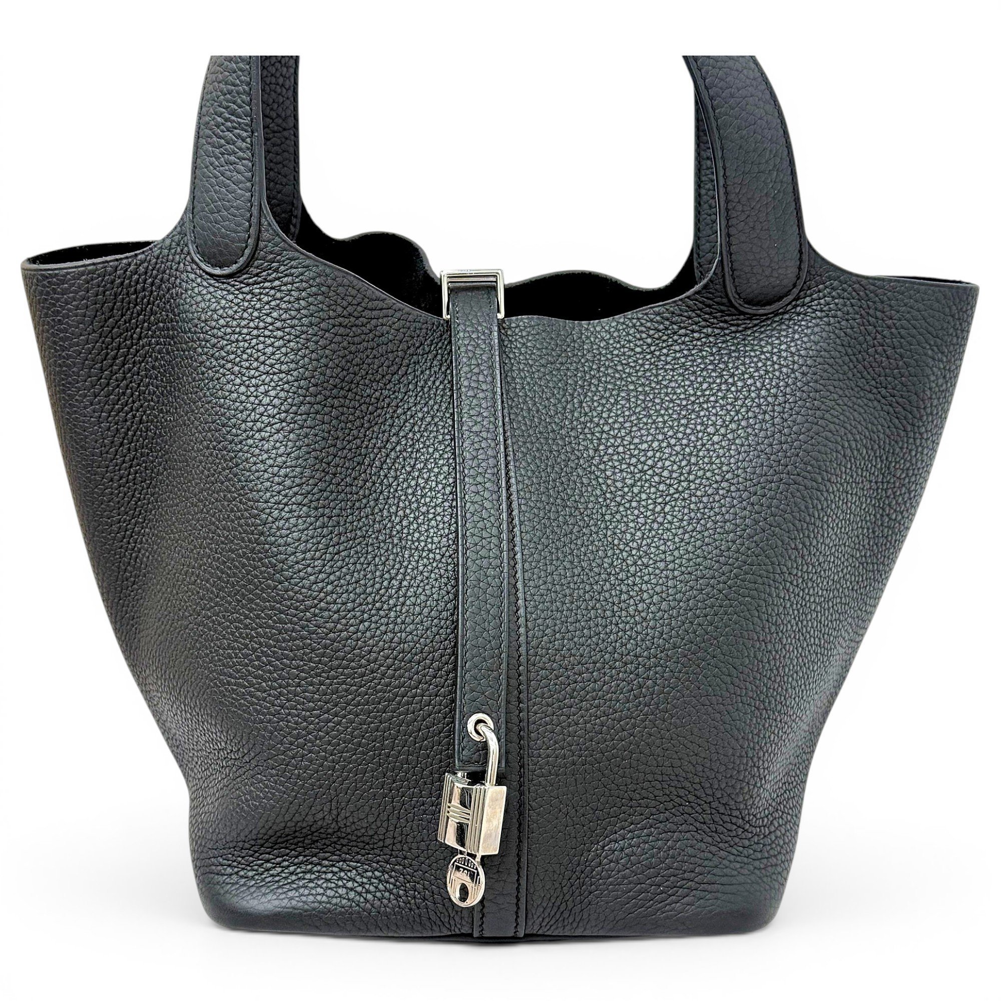 Picotin leather handbag