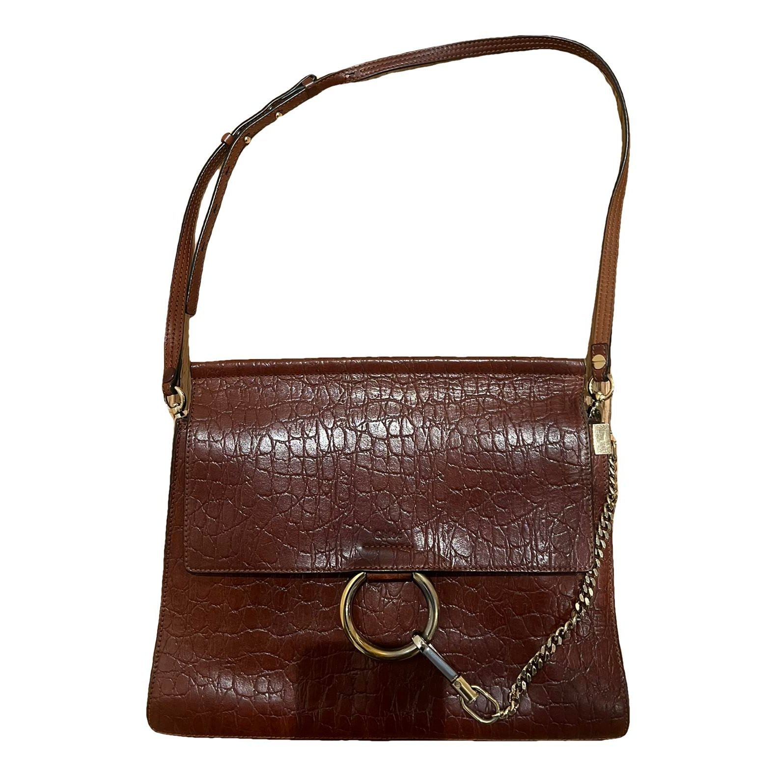 Faye leather handbag