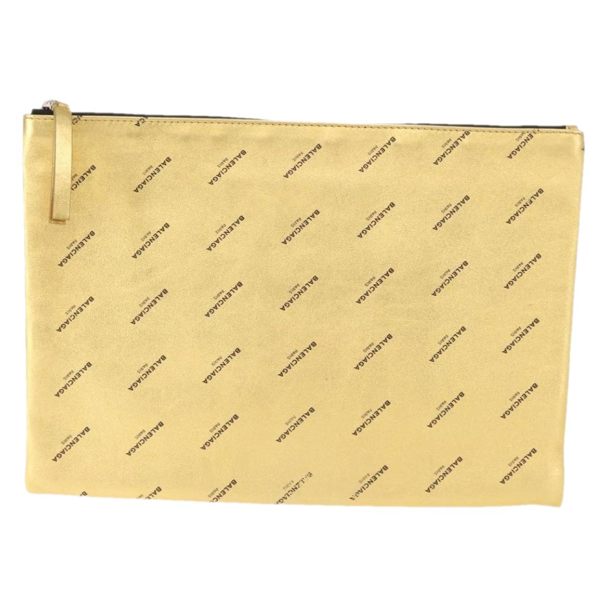 Leather clutch bag