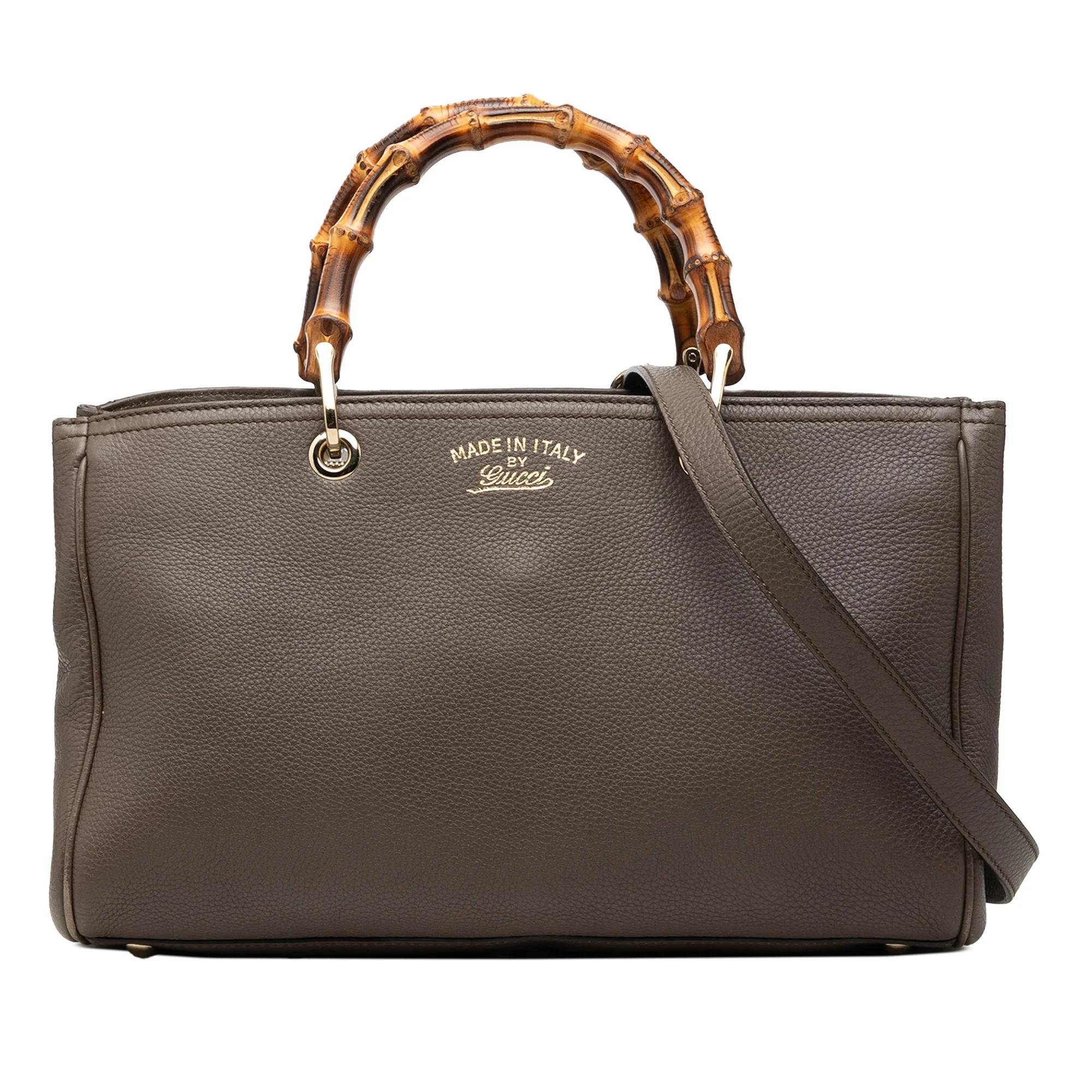 Bamboo leather handbag