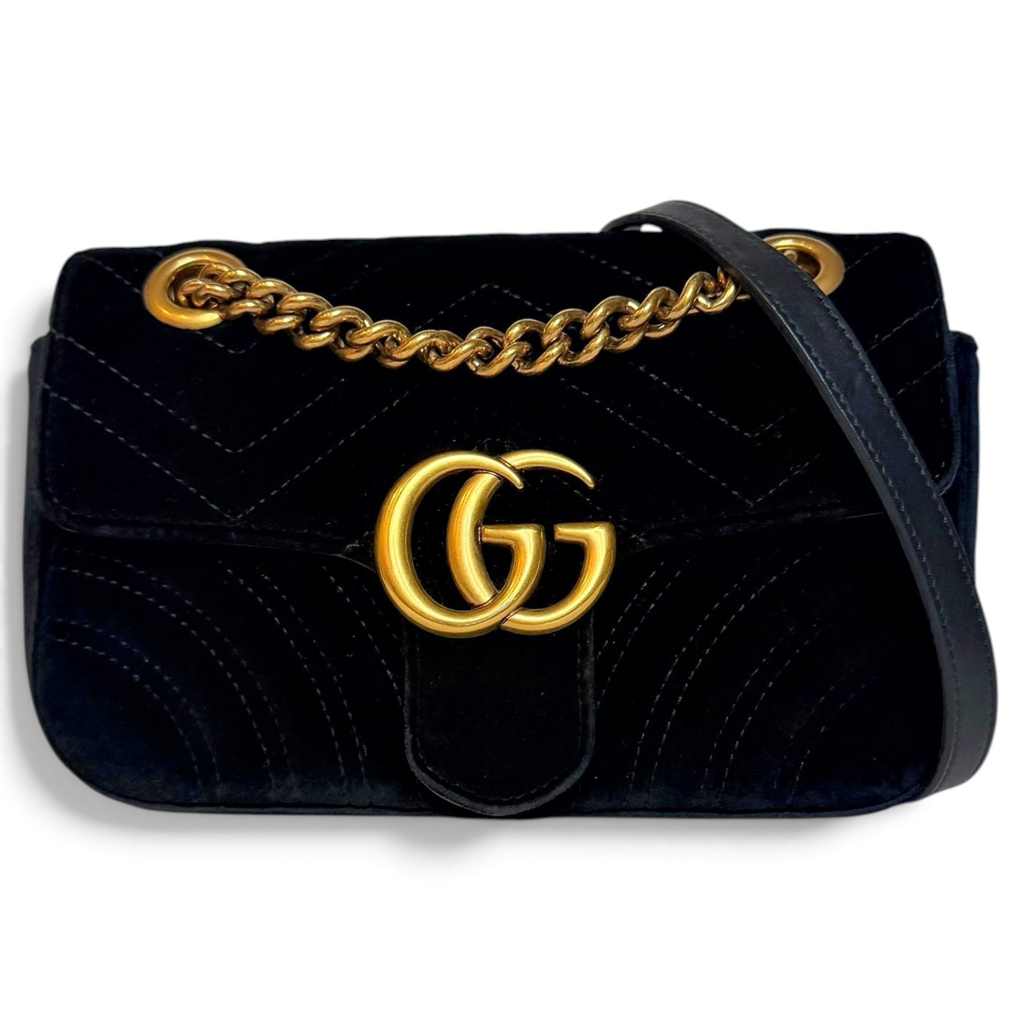 Marmont velvet crossbody bag