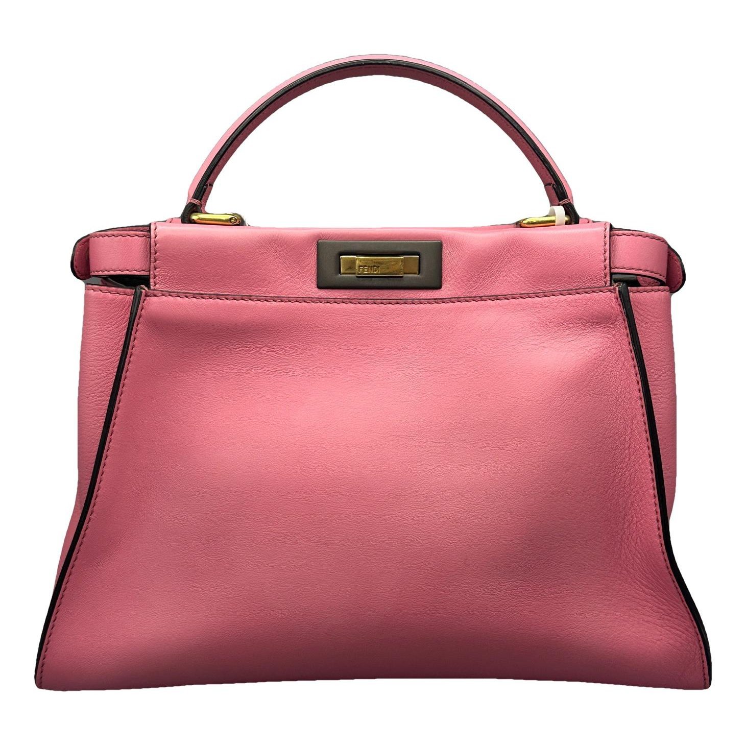 Peekaboo leather handbag