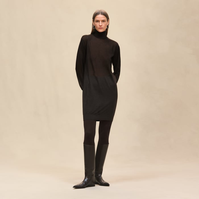 Marron Ébène Tunic Dress