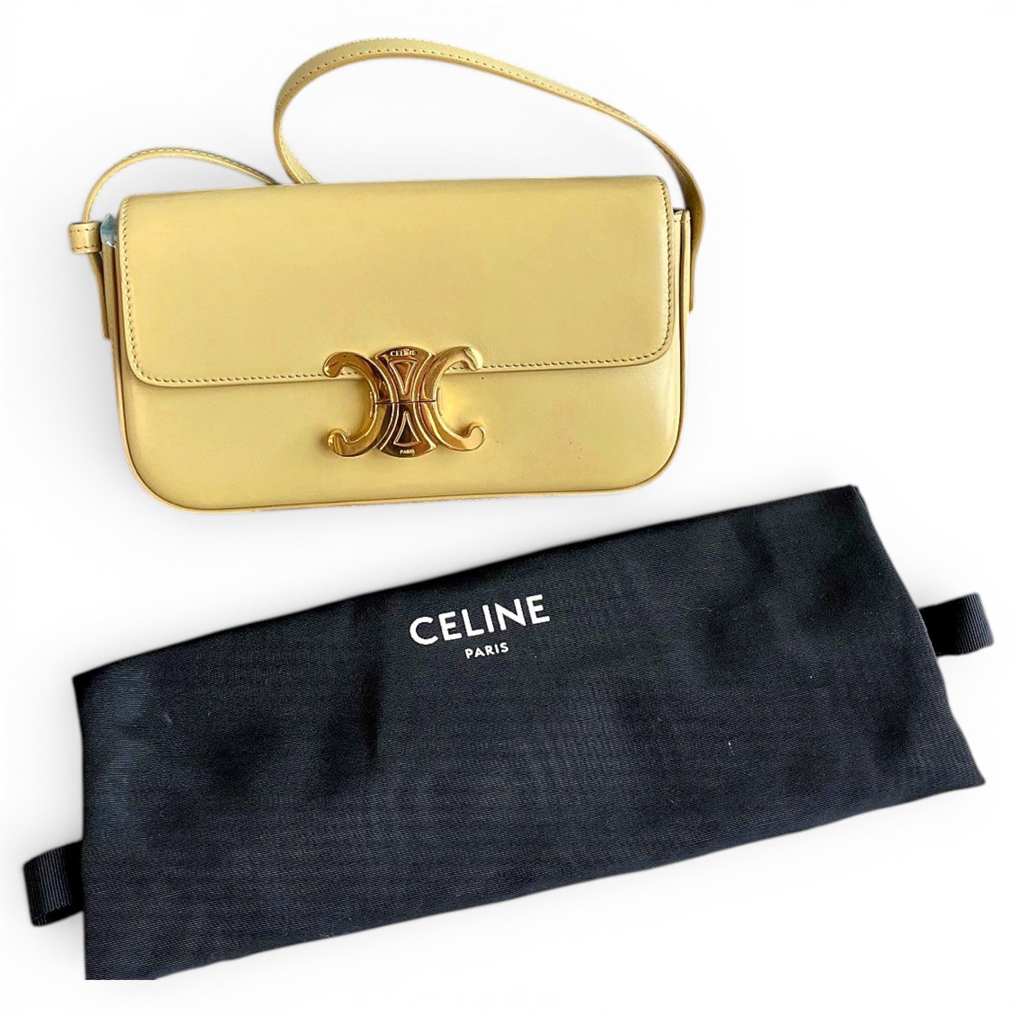 Triomphe leather handbag