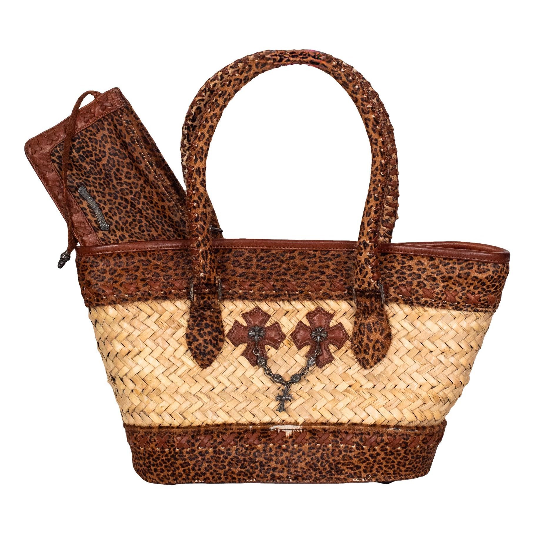 Chrome Hearts Pony-style calfskin handbag