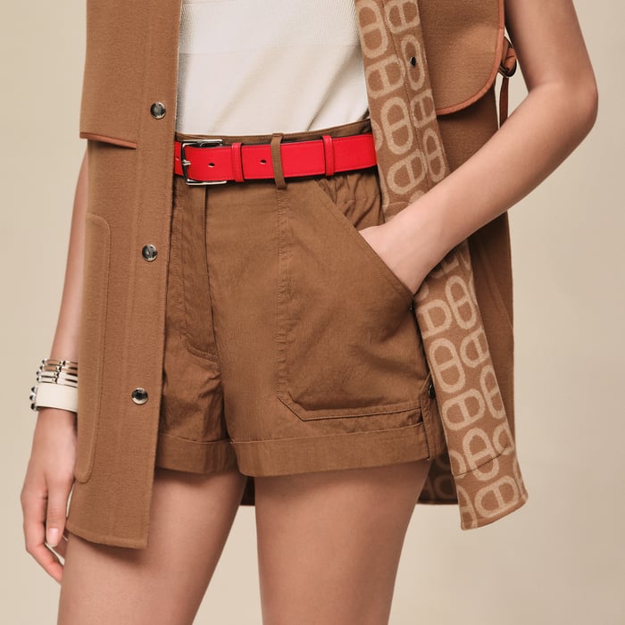 Brun Mahogany "Chaine d'Ancre" Short Vest