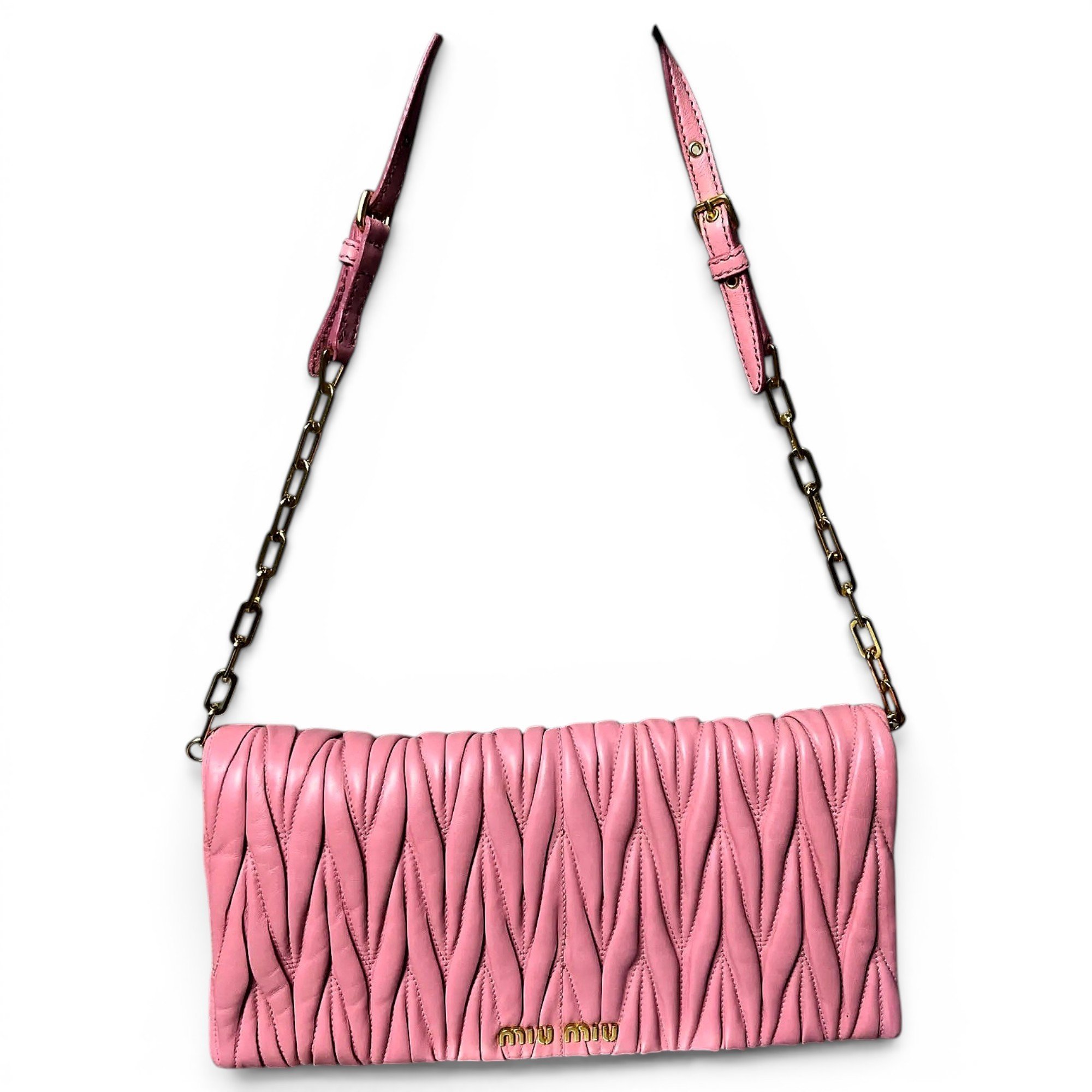Miu delice leather handbag