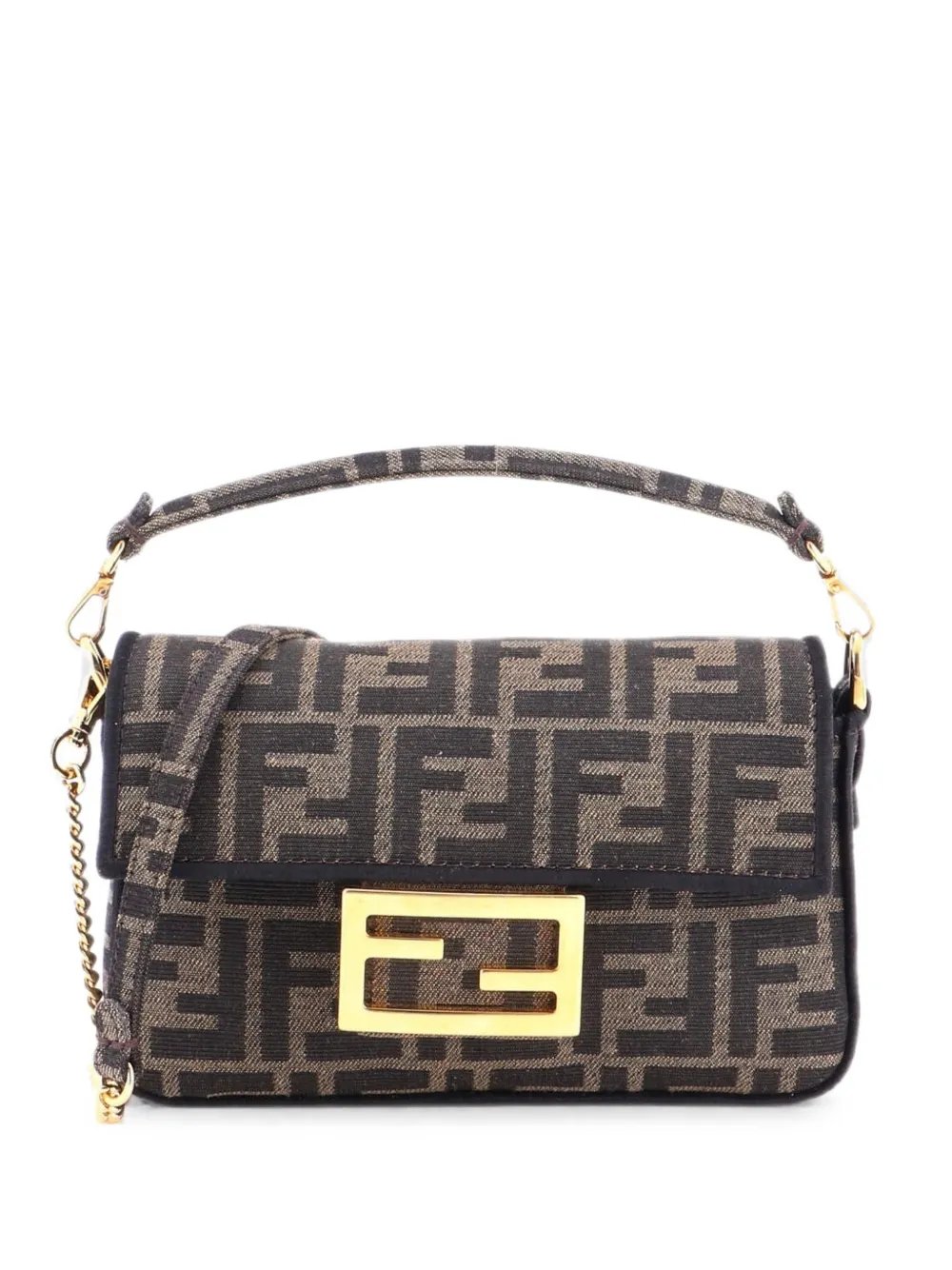 Baguette NM Bag Zucca Canvas Mini crossbody bag