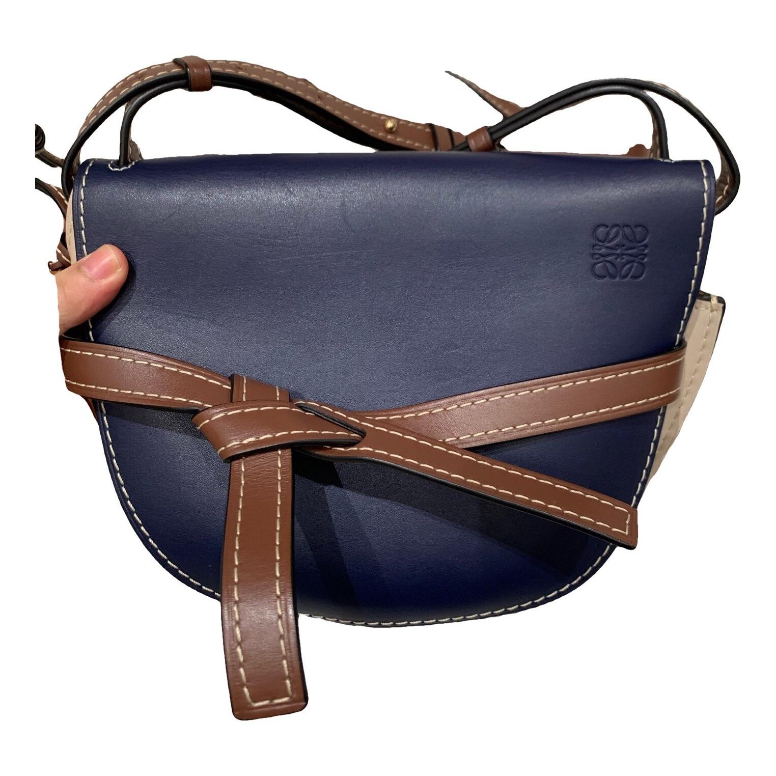 Gate leather crossbody bag