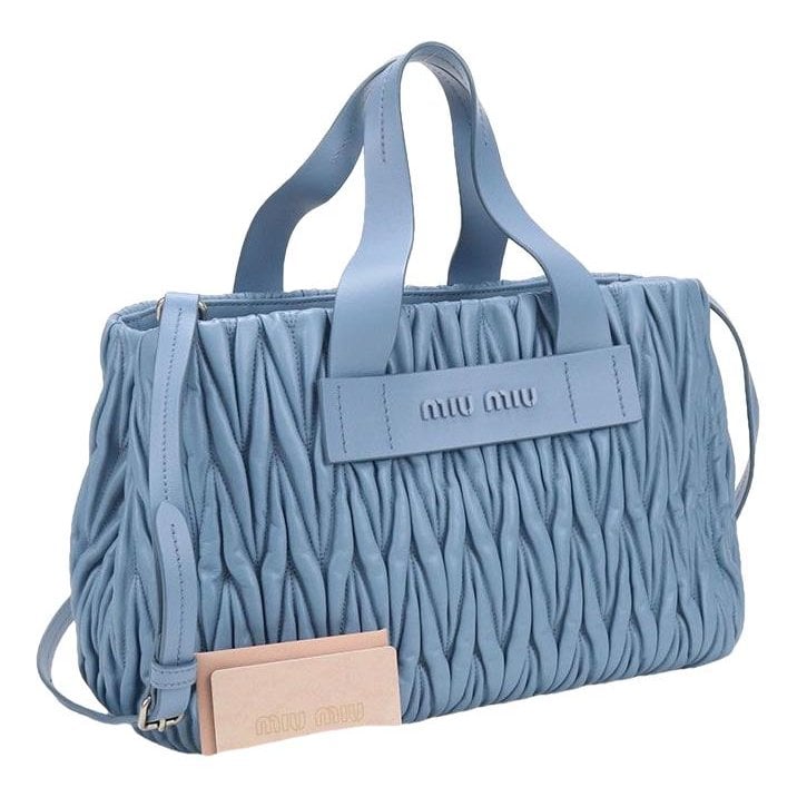 Matelassé leather tote