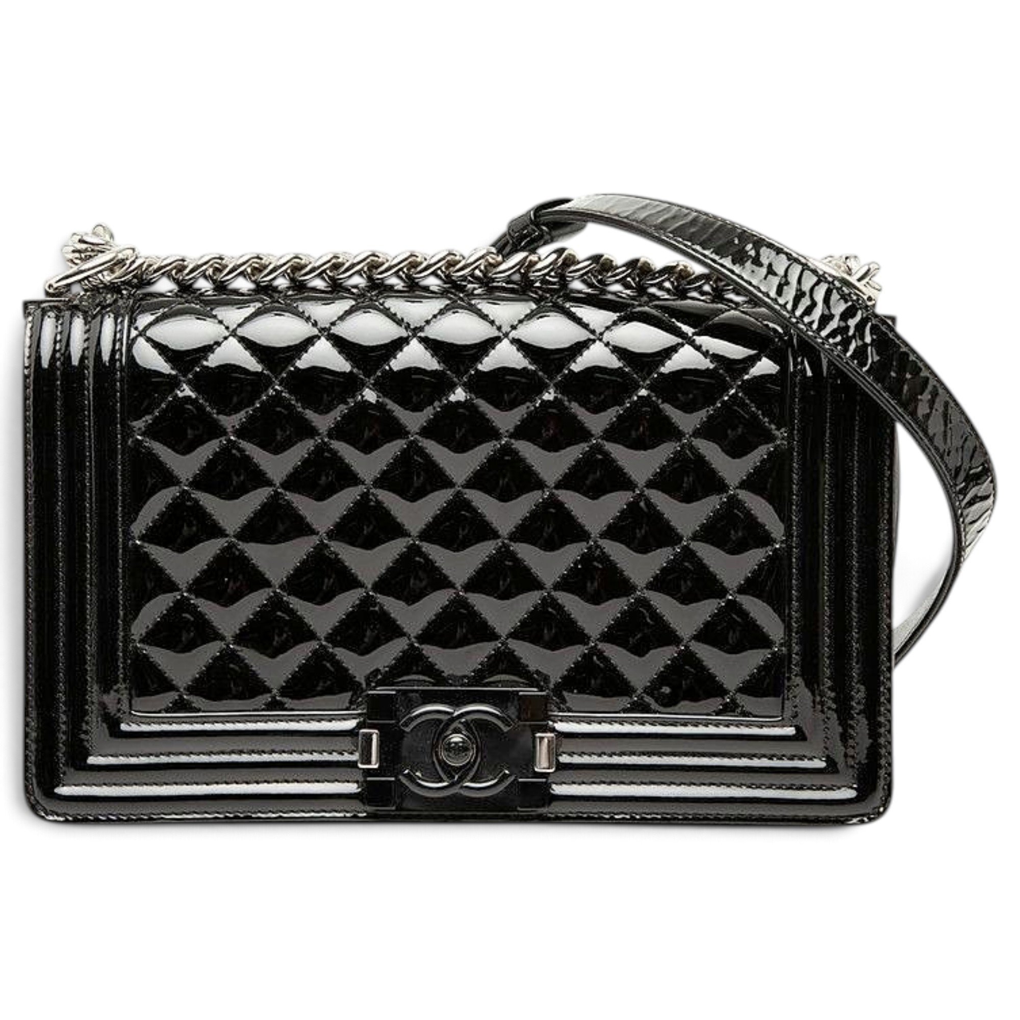 Boy patent leather handbag