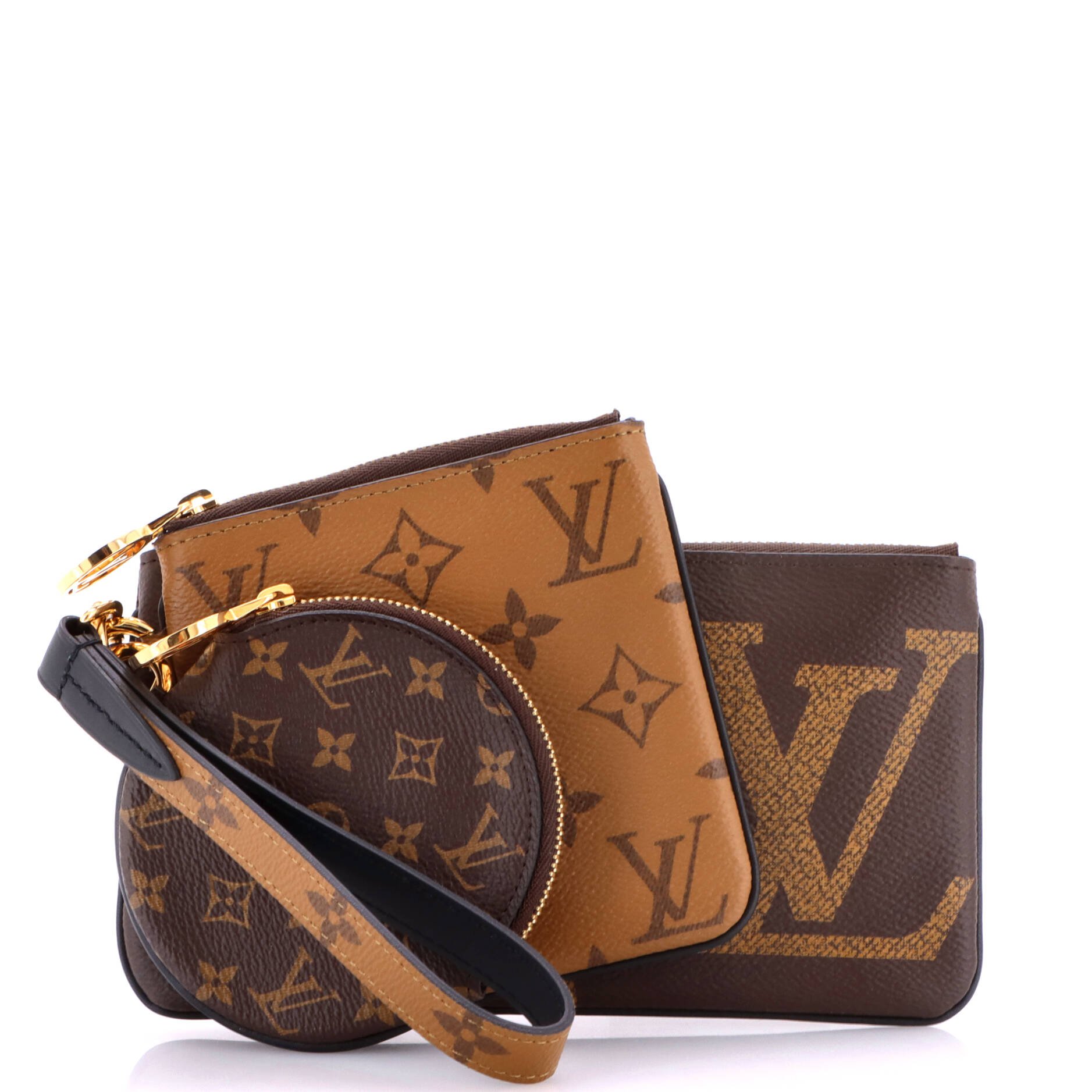 Trio Pouch Set Reverse Monogram Giant