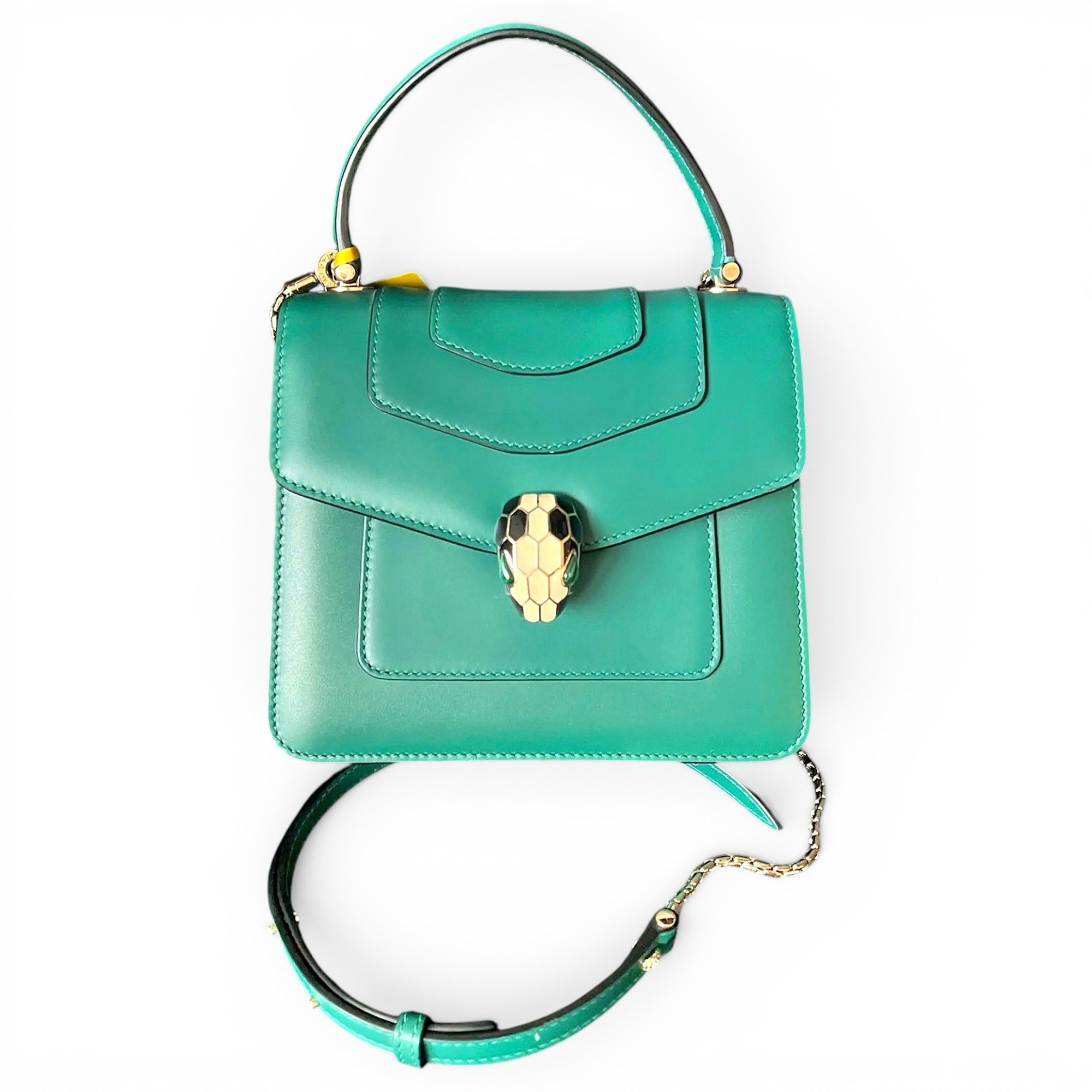 Serpenti leather handbag