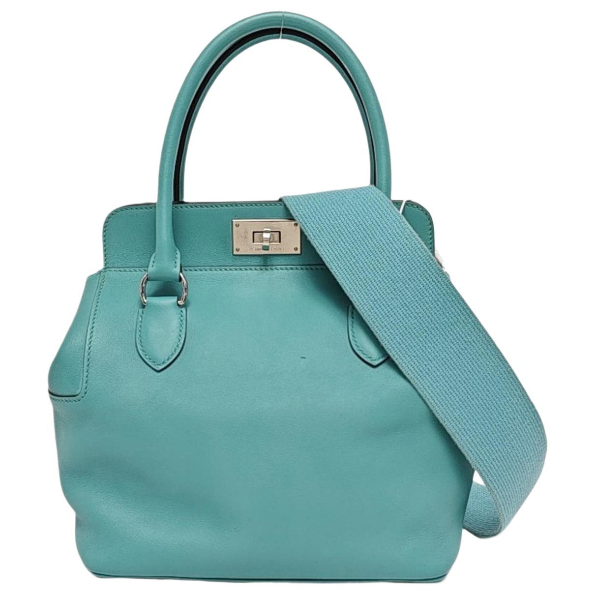 Toolbox leather handbag