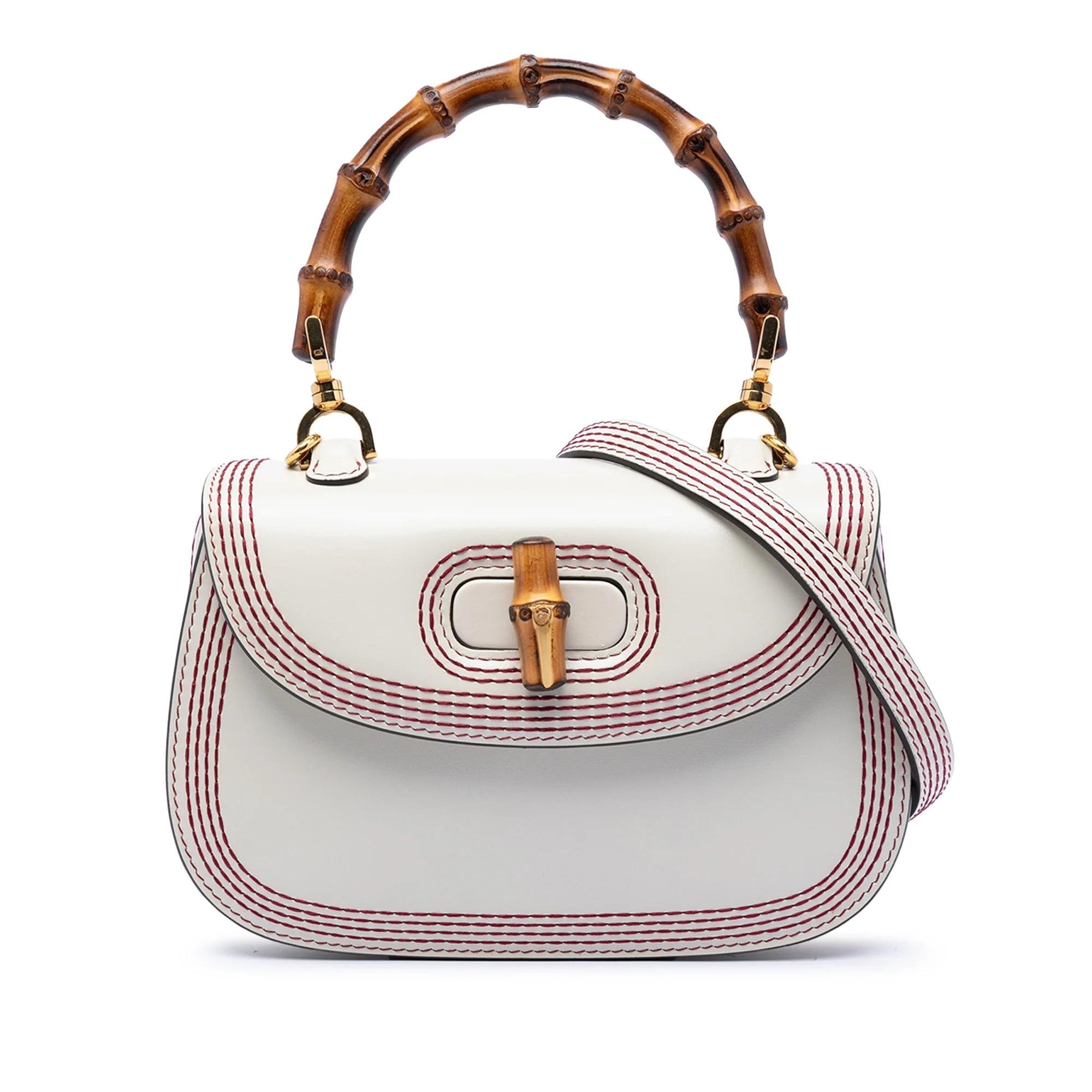 Bamboo pony-style calfskin handbag