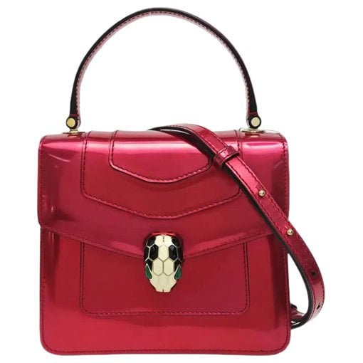 Patent leather handbag
