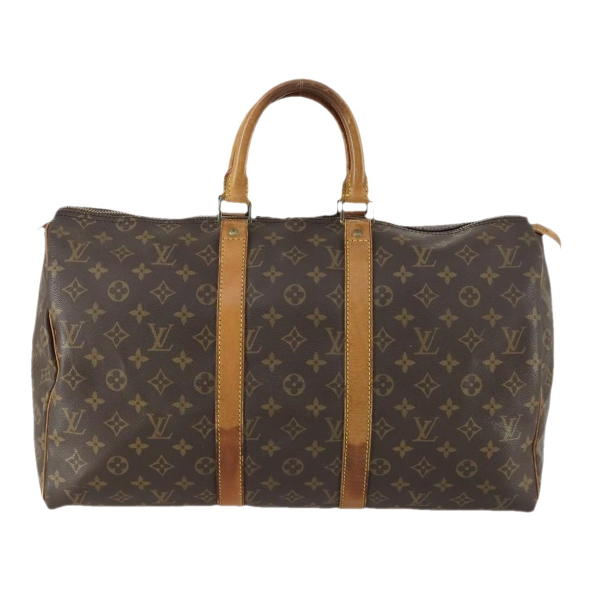 Keepall leather travel bag