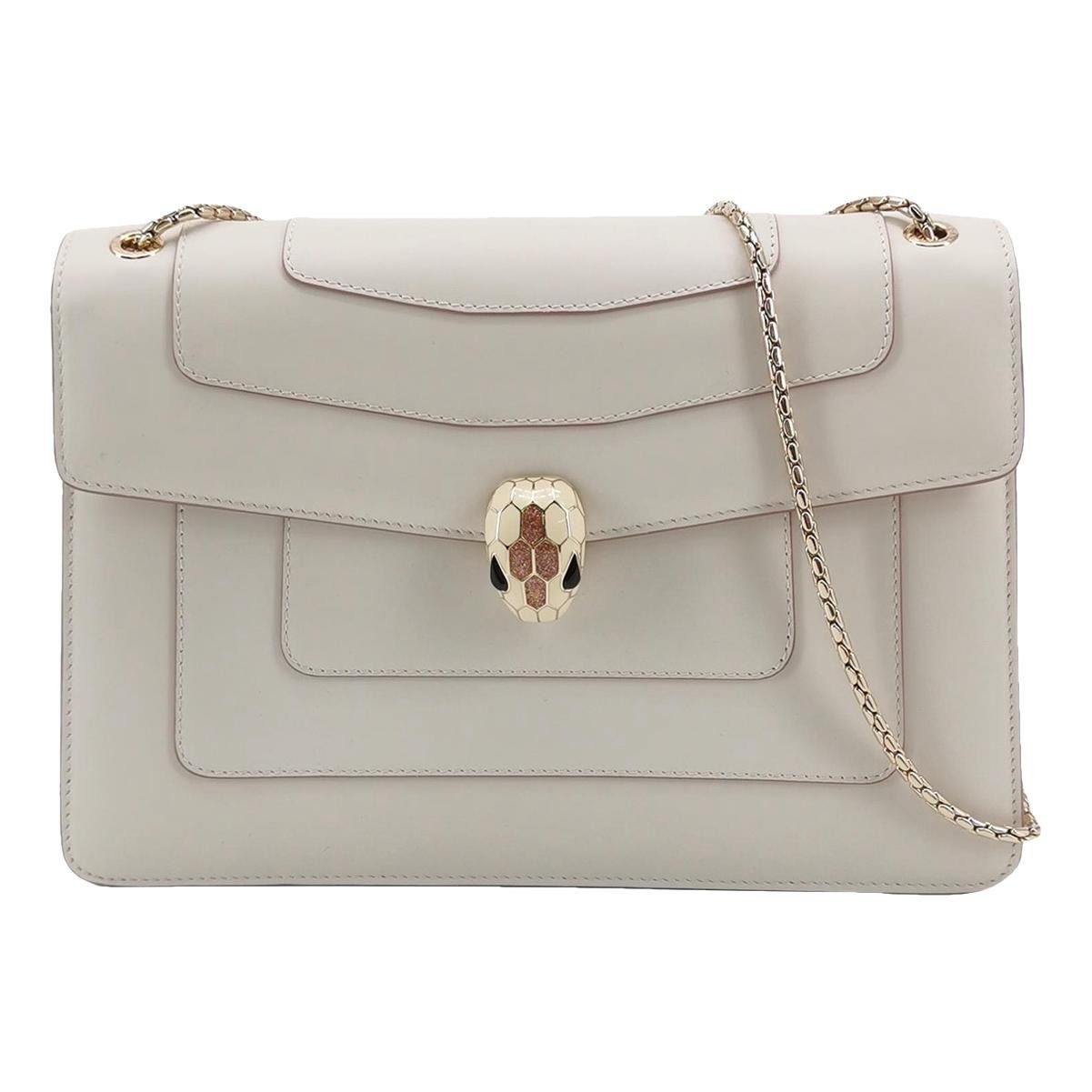 Serpenti leather handbag
