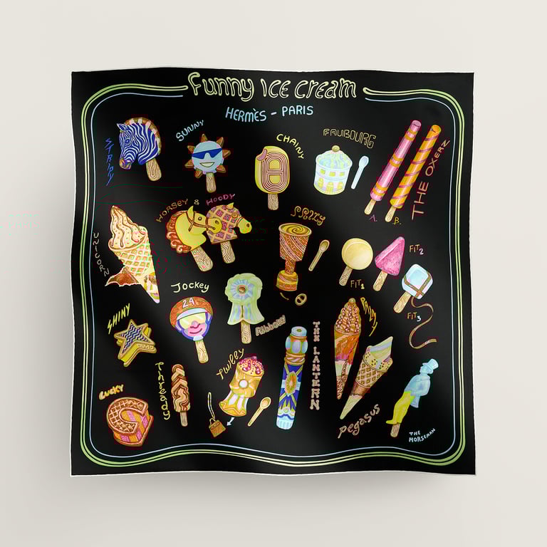 Funny Ice Cream Scarf 70
