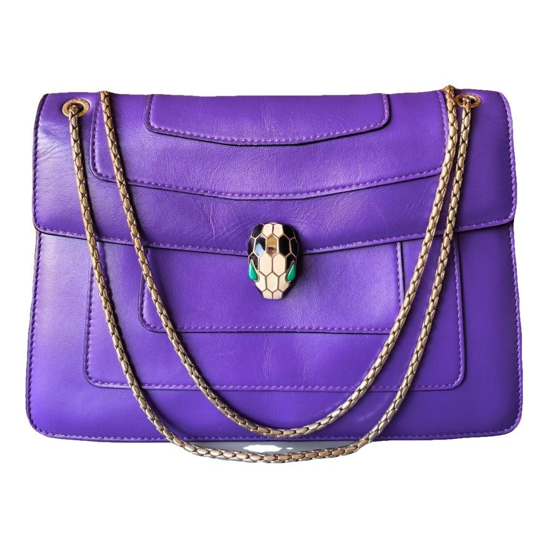 Serpenti leather handbag