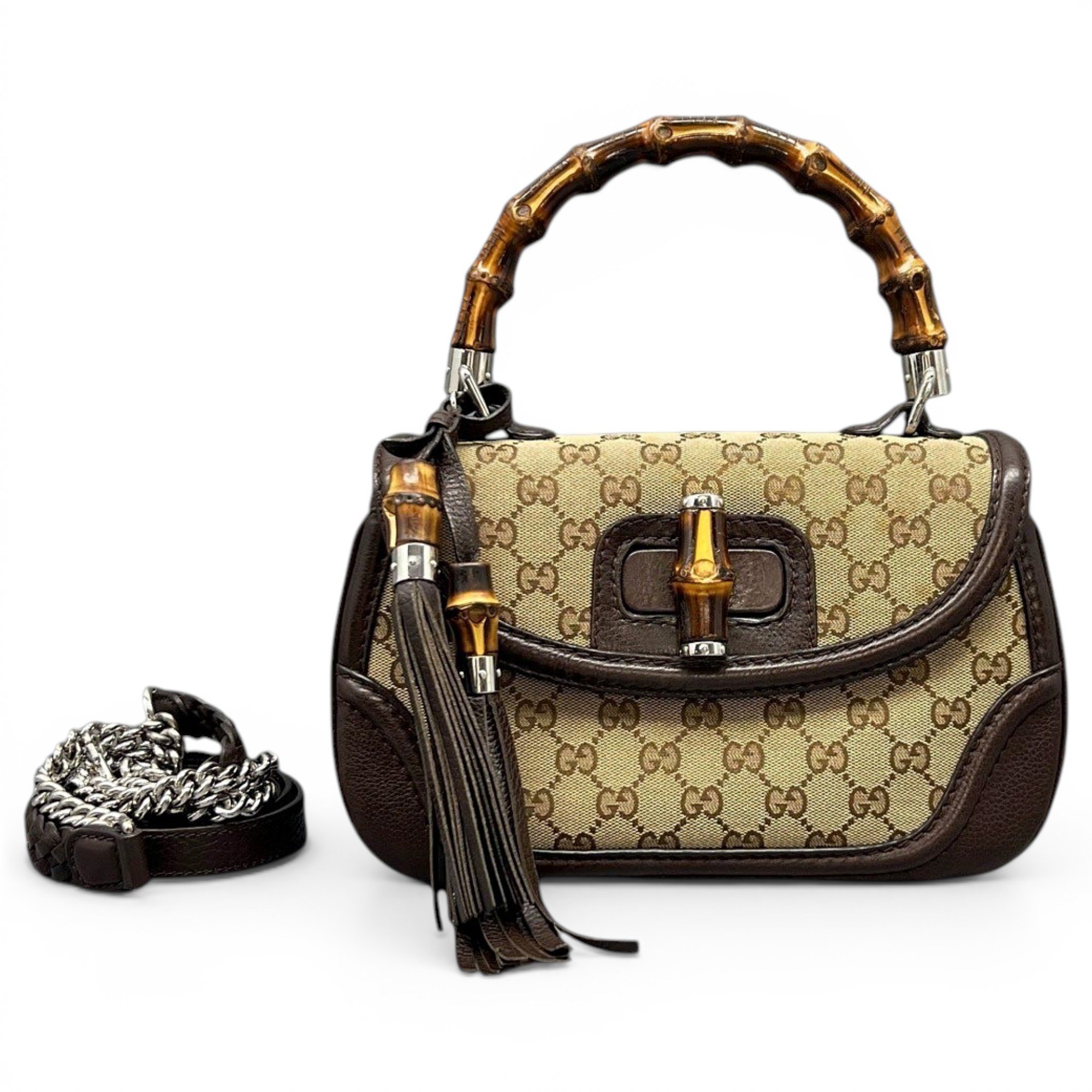 Convertible Bamboo Top Handle cloth handbag