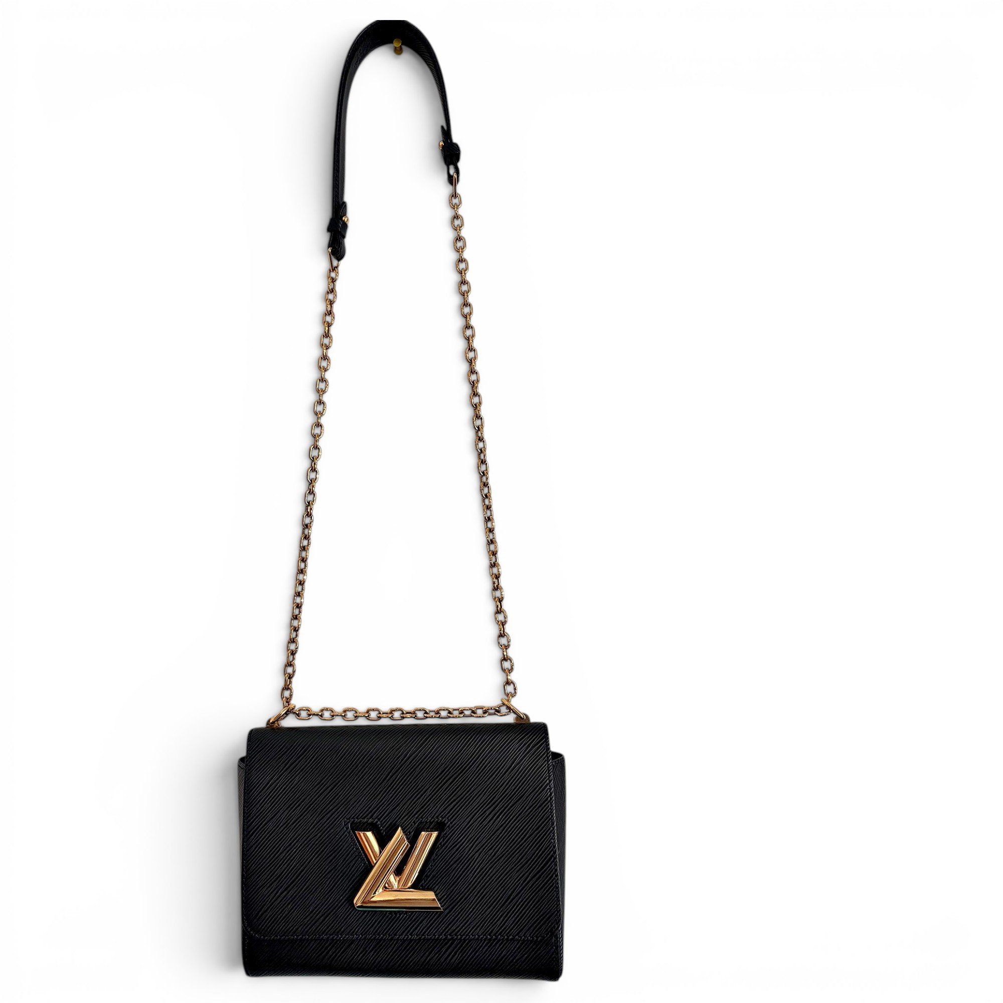 Twist leather handbag