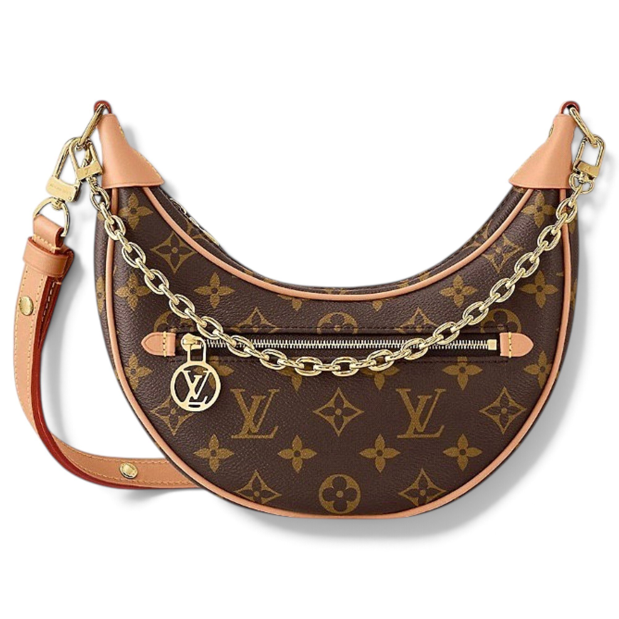 Loop leather handbag