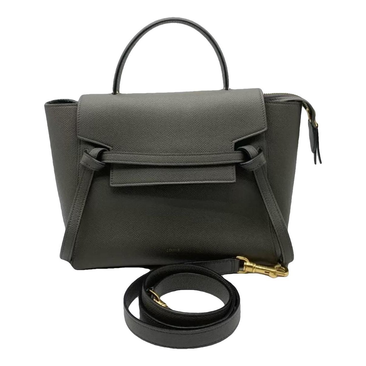 Belt leather handbag
