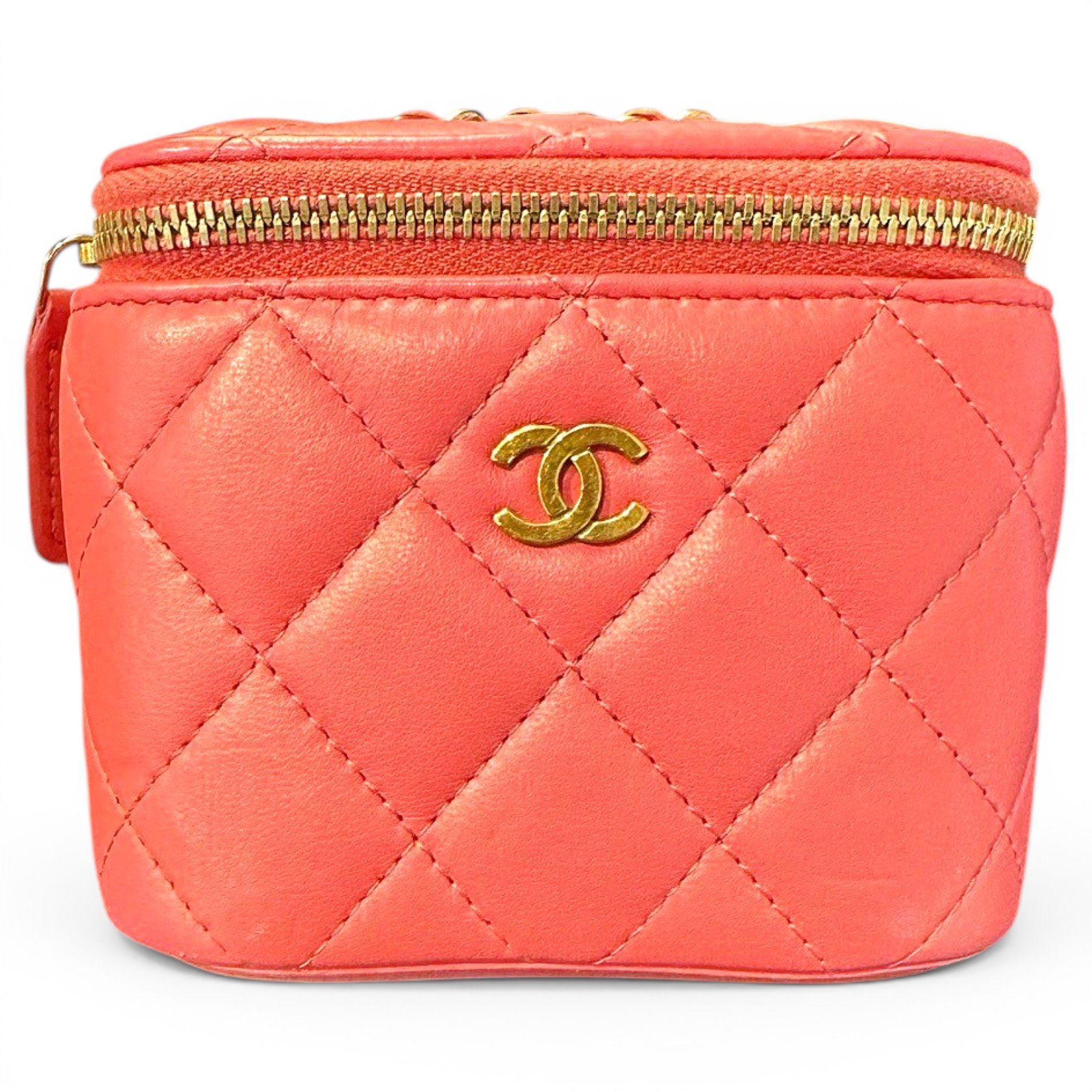 Vanity leather handbag