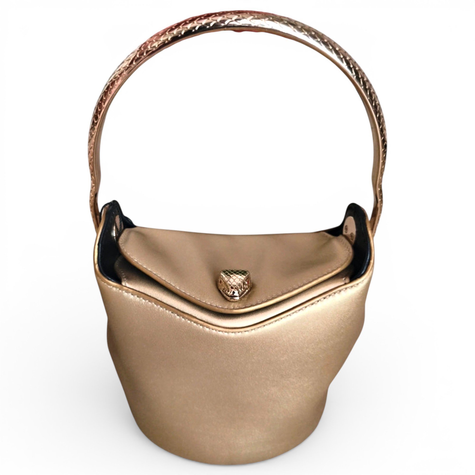 Serpenti leather handbag