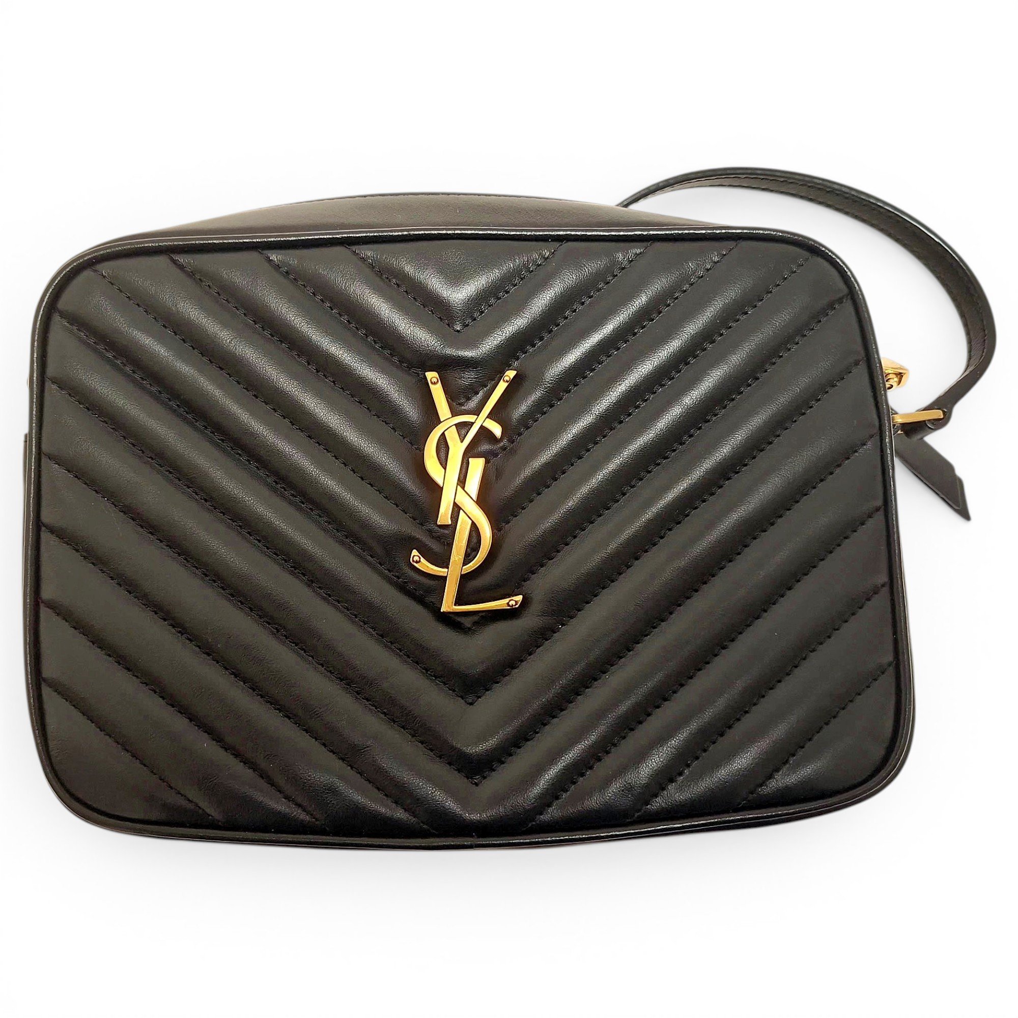 Leather clutch bag