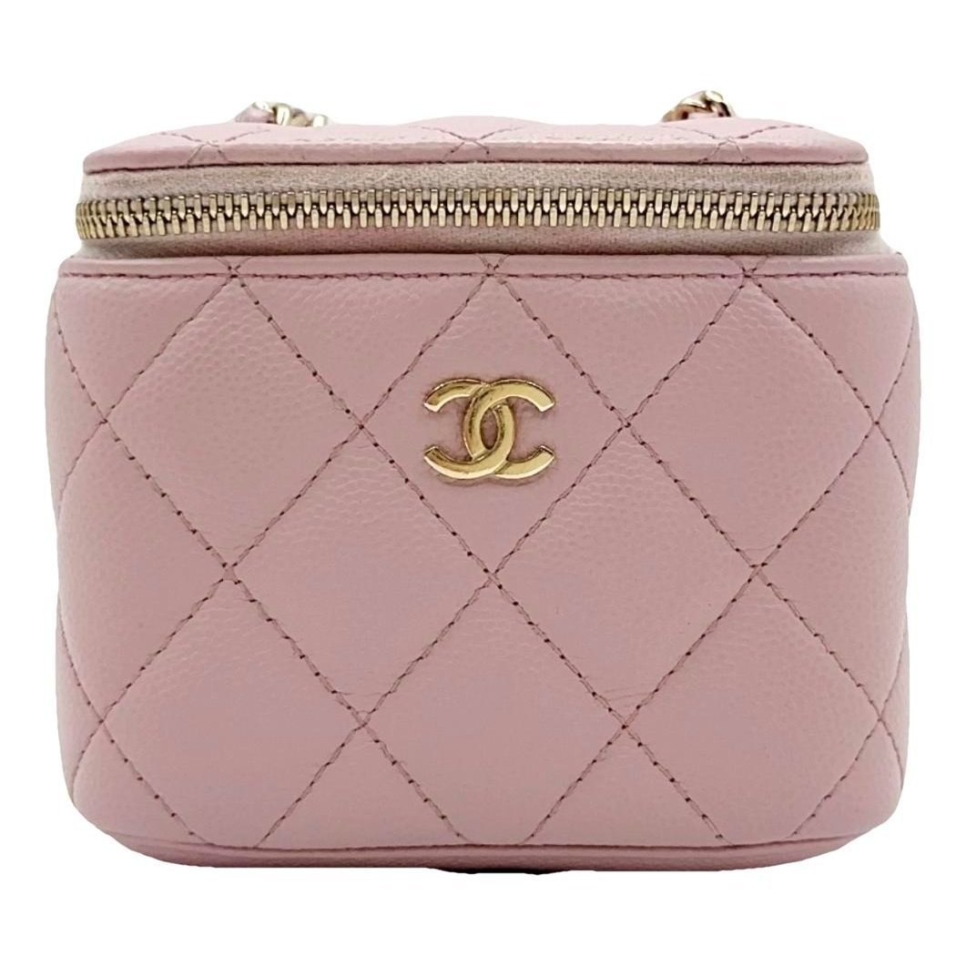 Vanity leather handbag