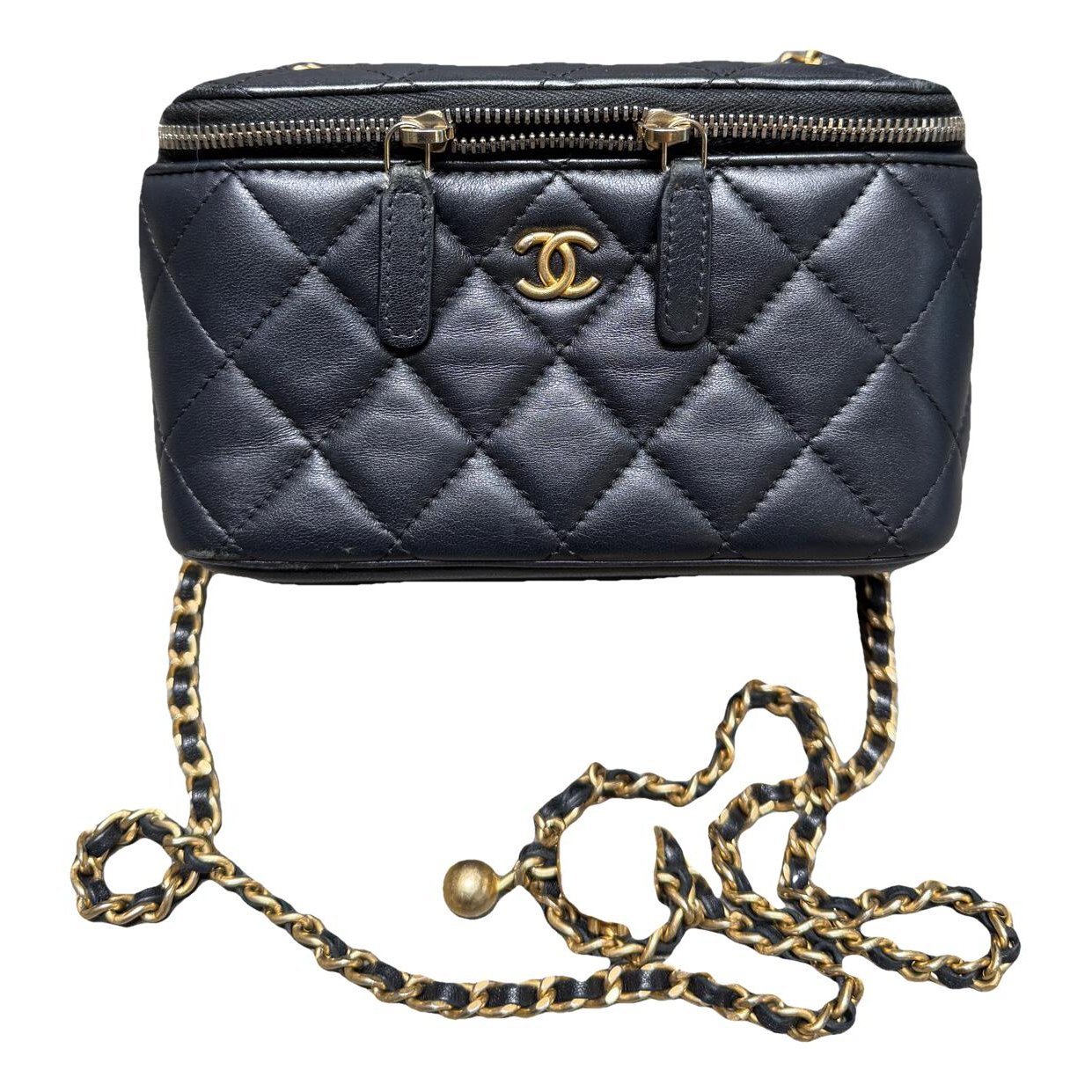 Trendy CC Vanity leather handbag