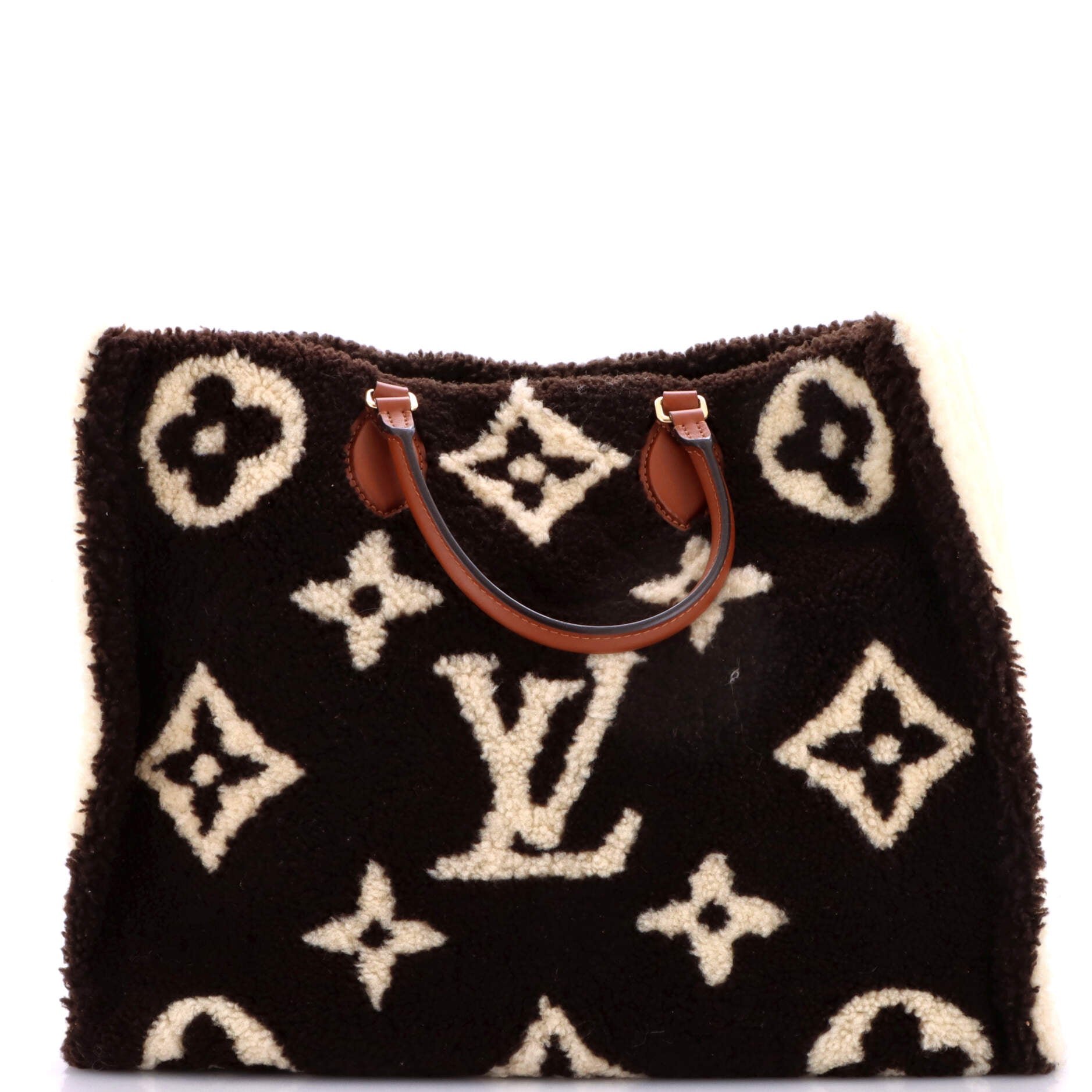 OnTheGo Tote Monogram Giant Teddy Fleece GM