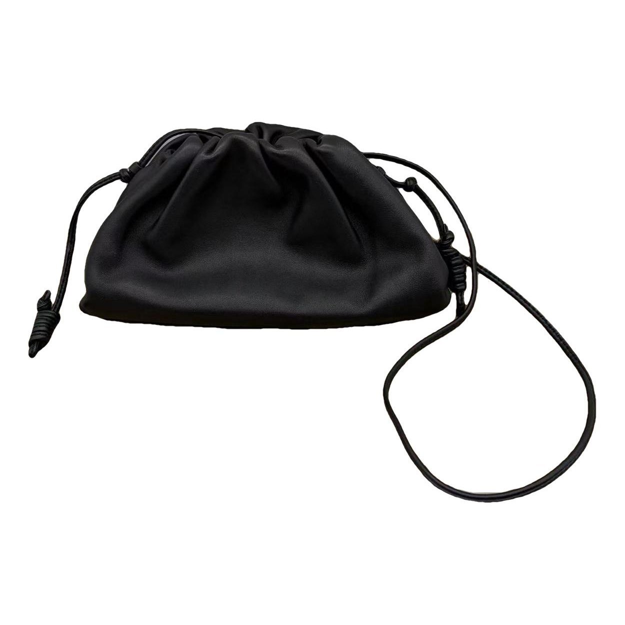 Pouch leather handbag