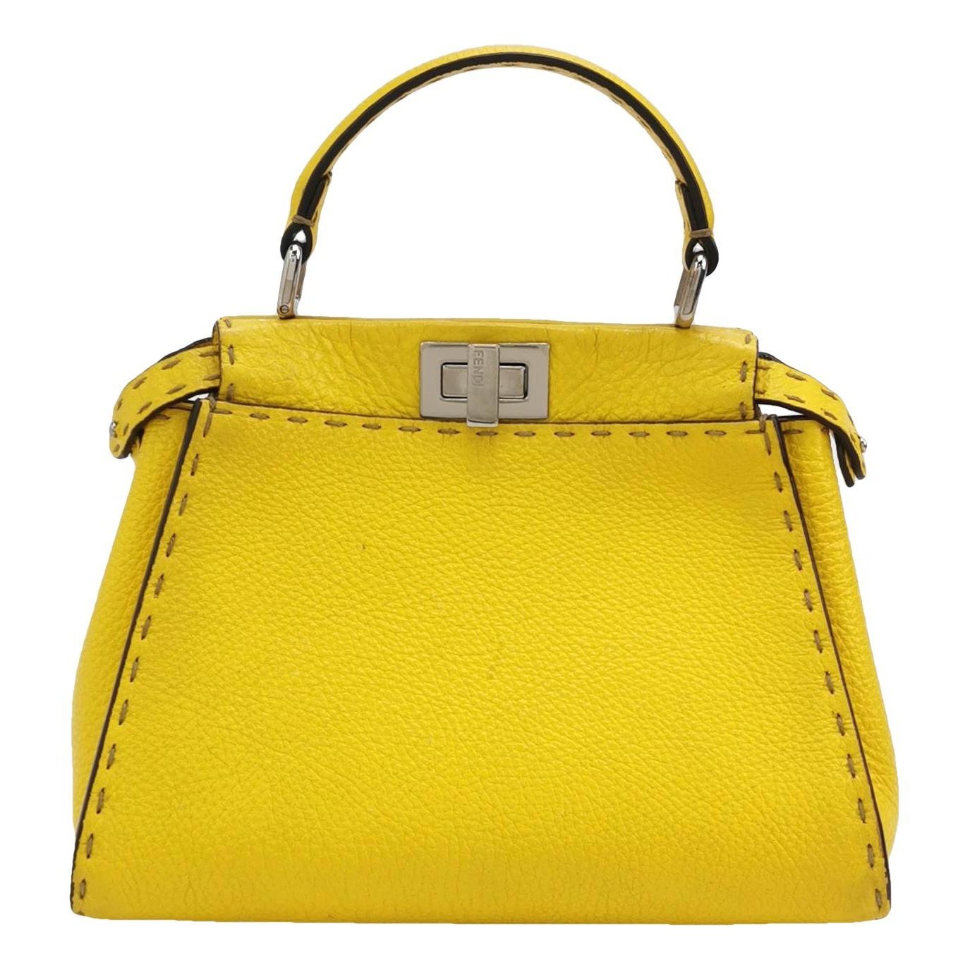 Peekaboo leather handbag