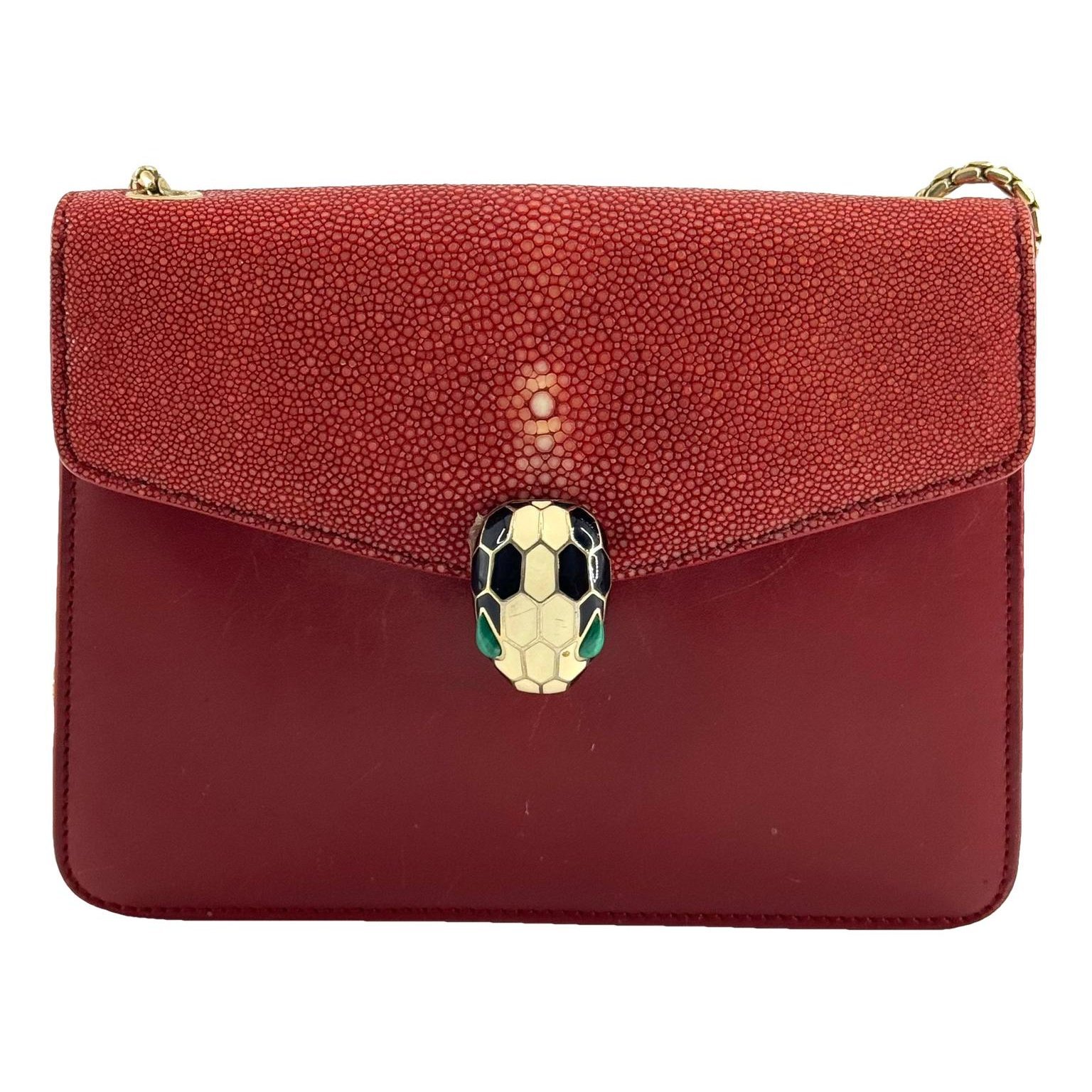 Serpenti leather crossbody bag