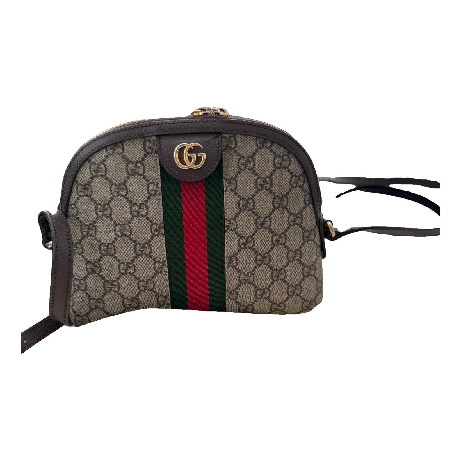 Ophidia Dome leather handbag
