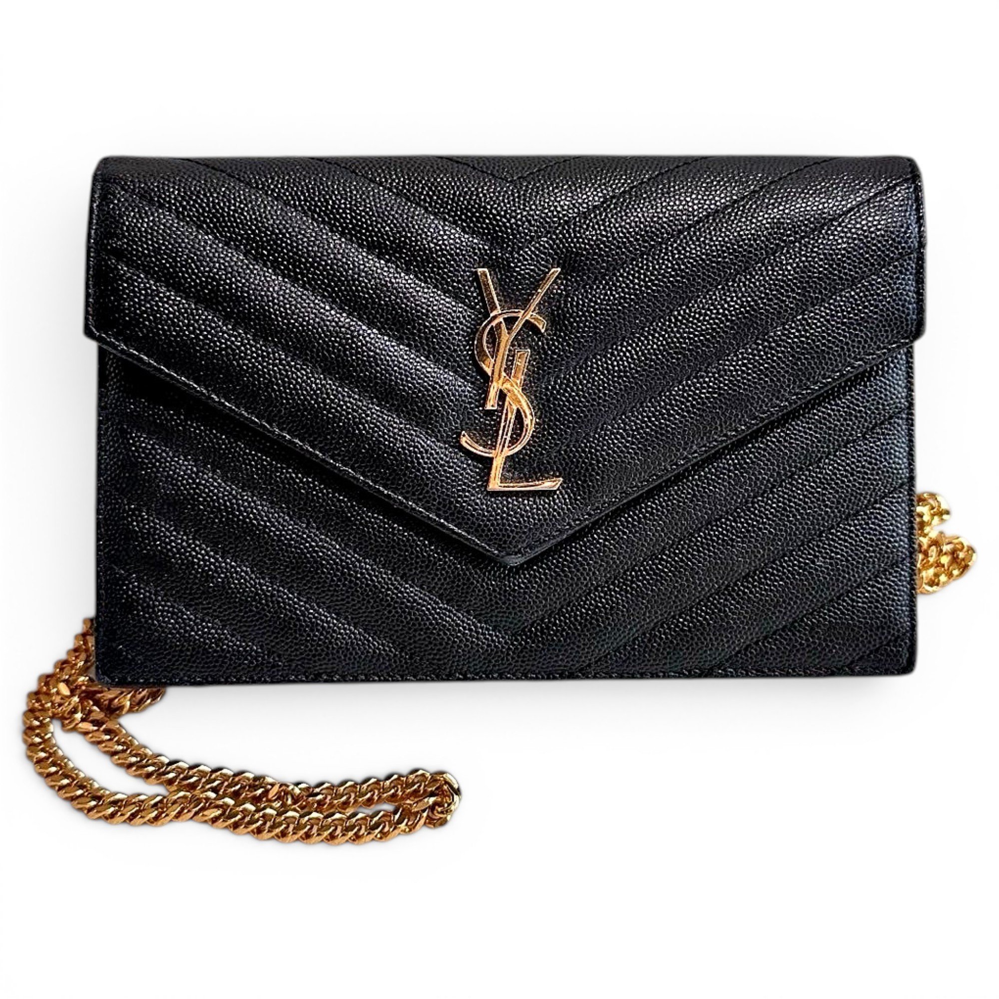 Portefeuille enveloppe leather crossbody bag