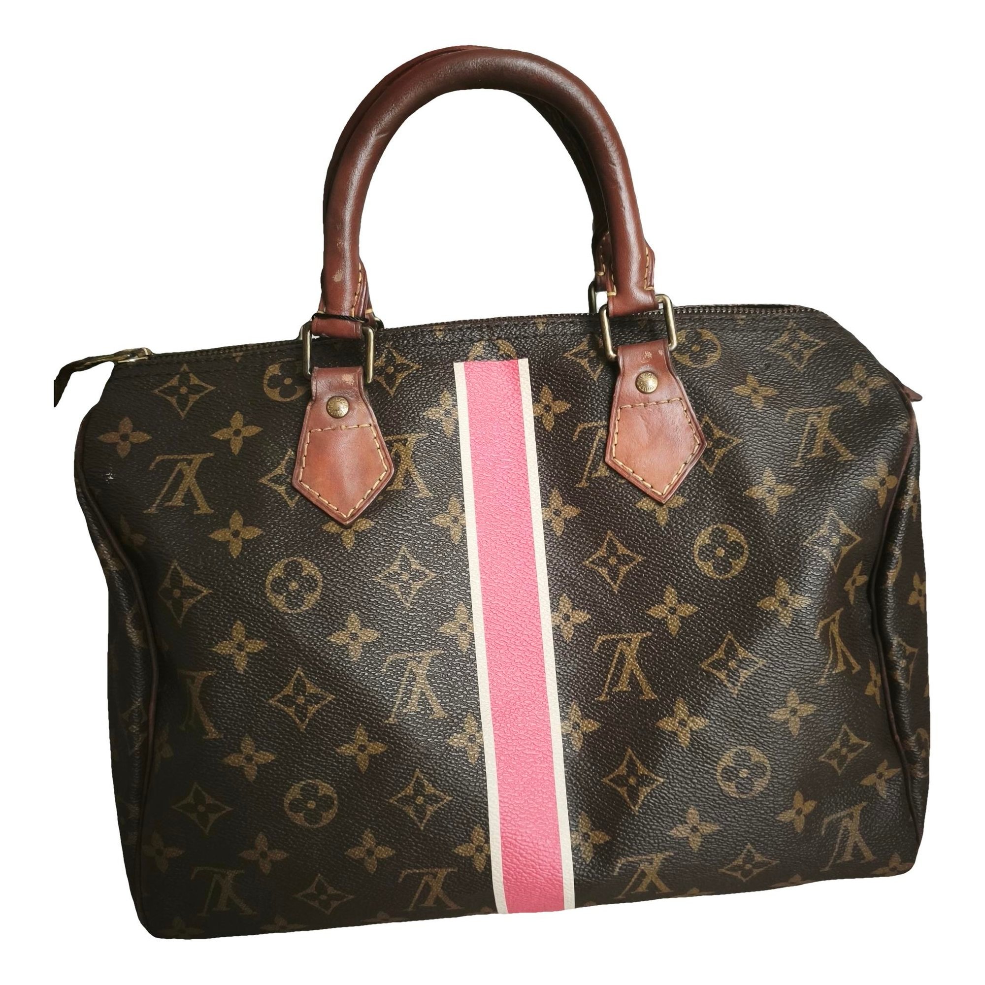Speedy leather handbag